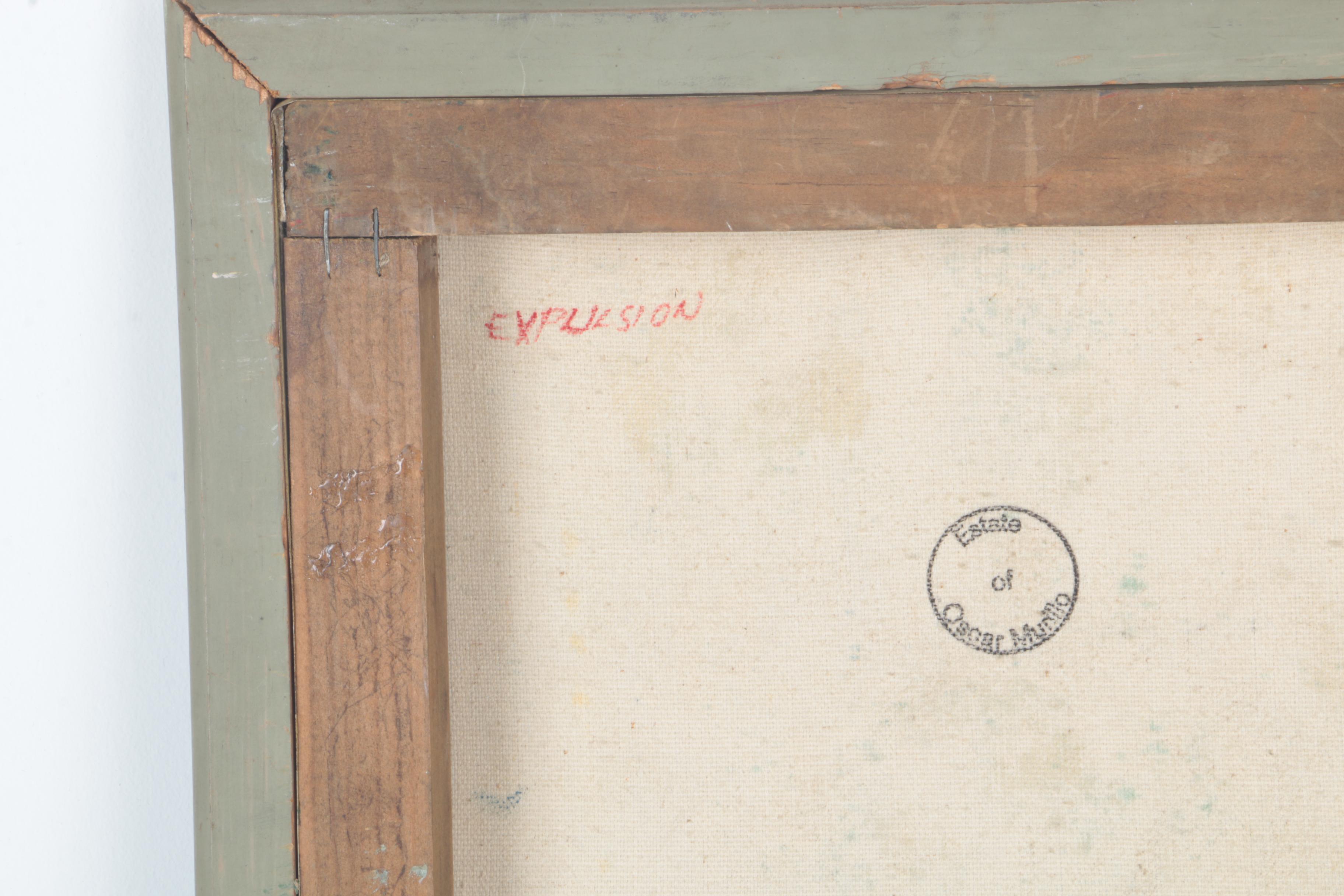 Oscar Murillo Mixed Media Painting "Expulsion"