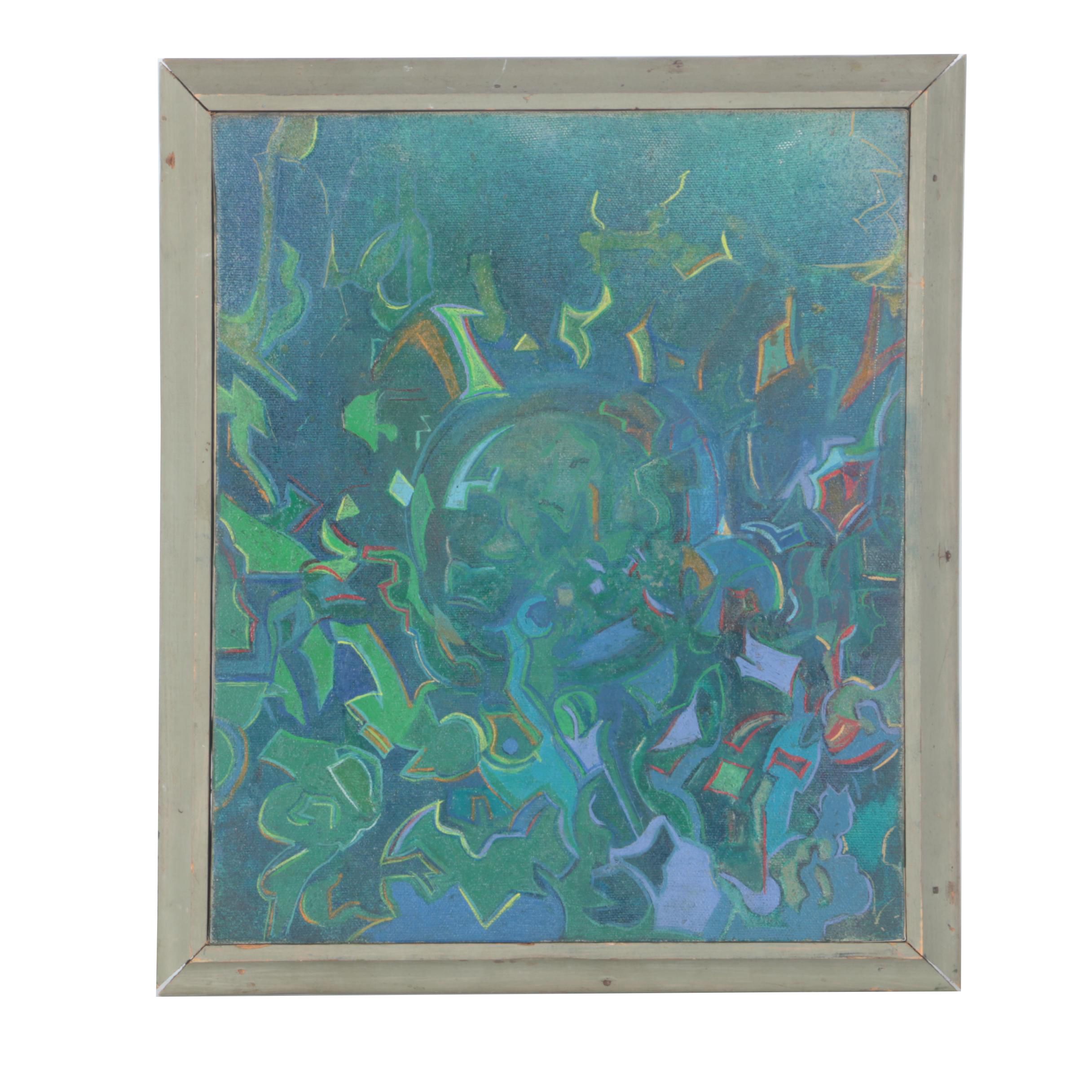 Oscar Murillo Mixed Media Painting "Expulsion"