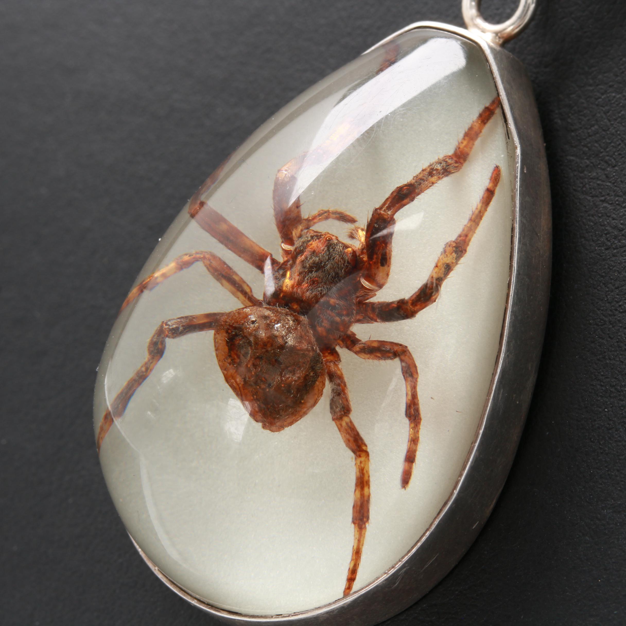 Sterling Silver Arachnid Pendant Necklace
