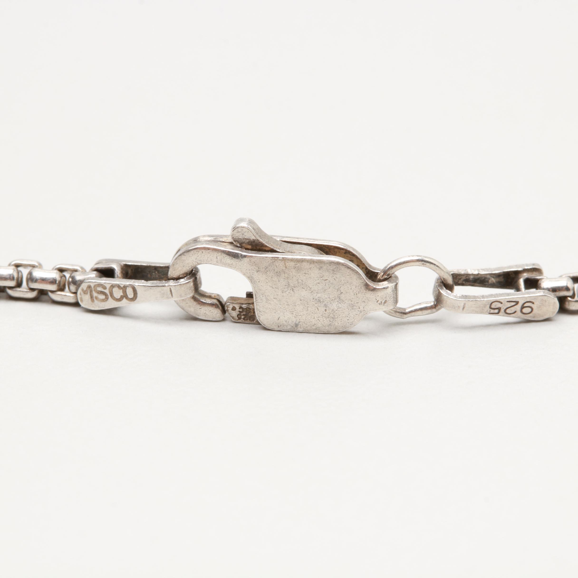 Sterling Silver Arachnid Pendant Necklace