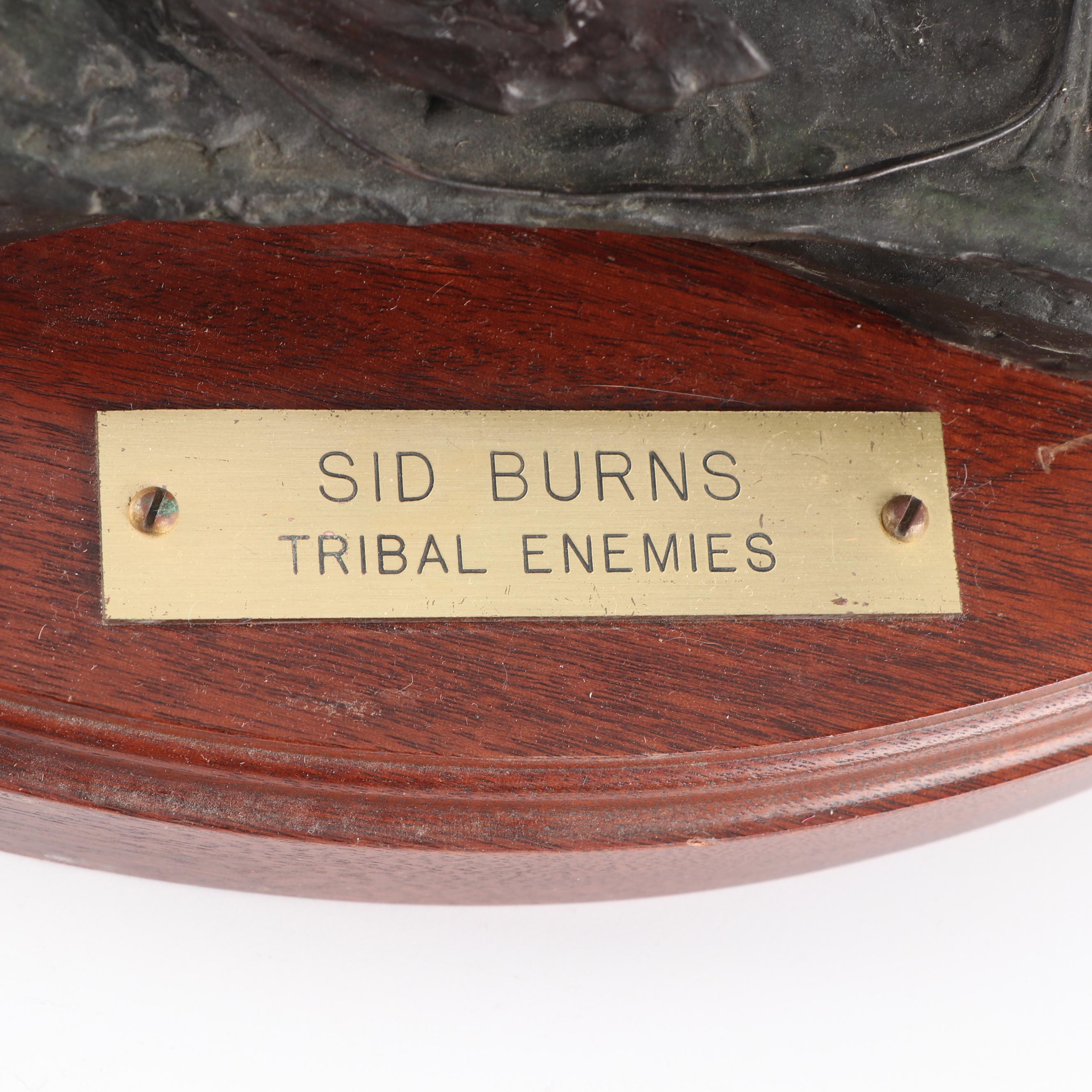 Sid Burns Bronze Sculpture "Tribal Enemies"
