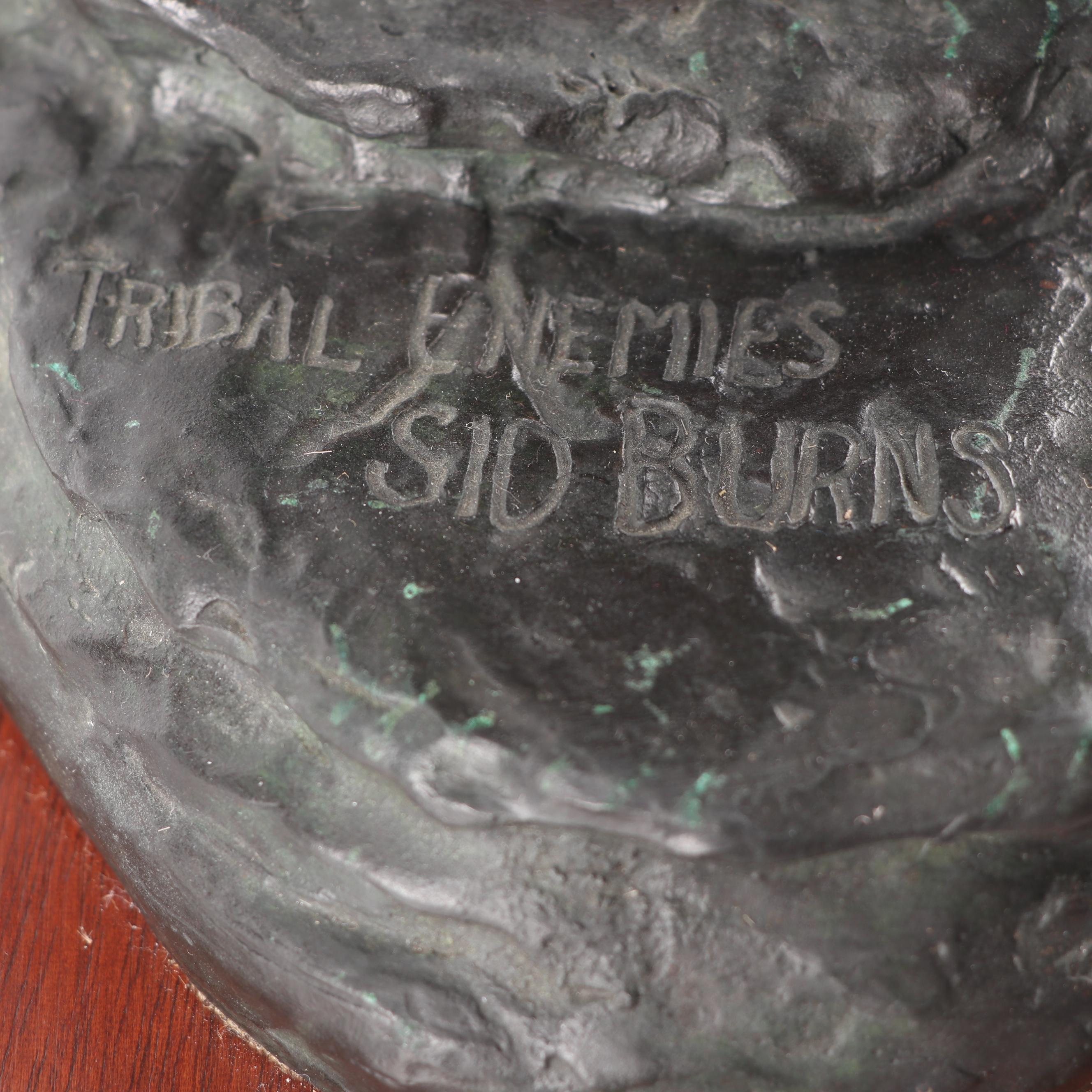 Sid Burns Bronze Sculpture "Tribal Enemies"