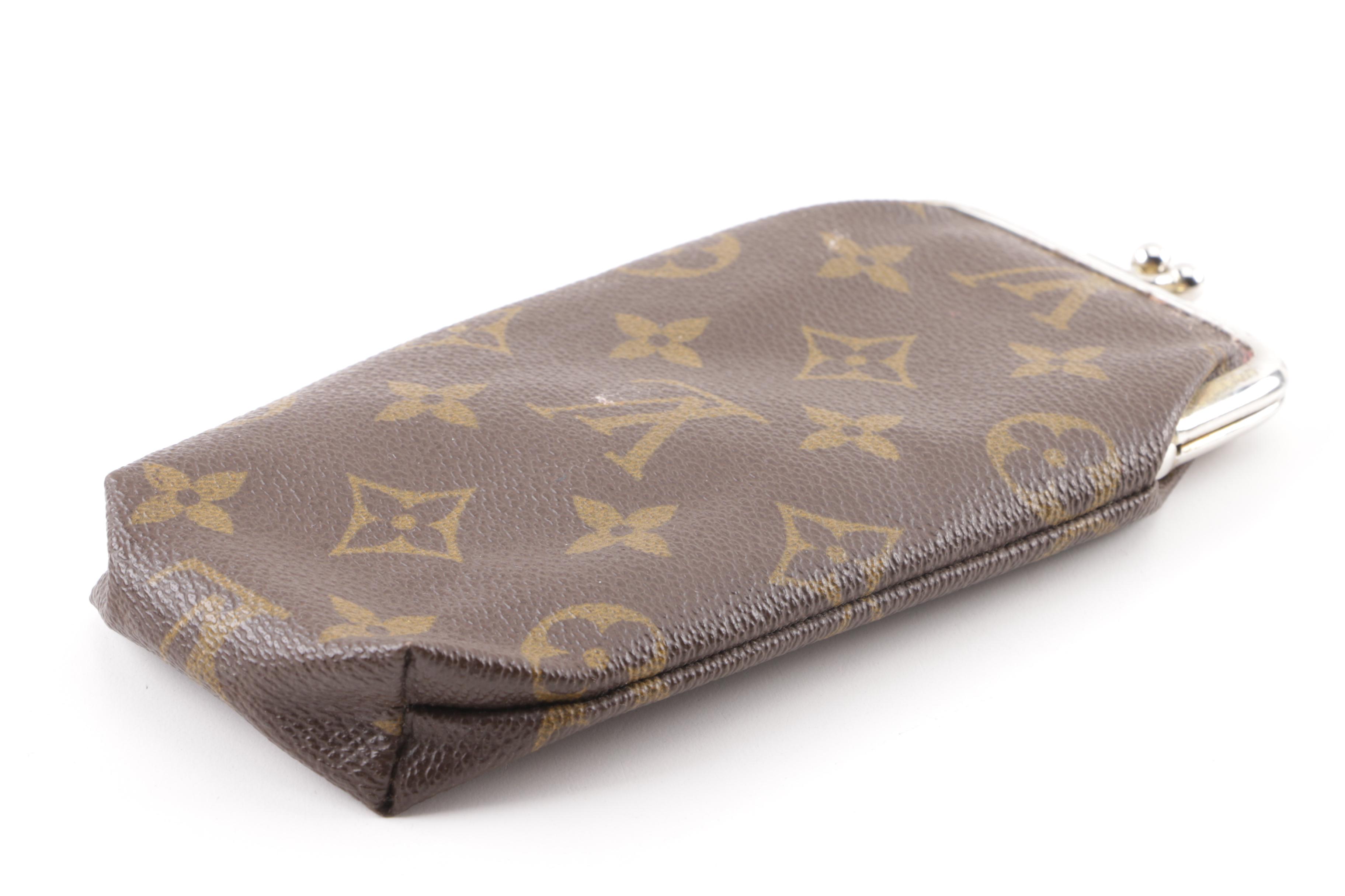 Circa 1980s Vintage Louis Vuitton Monogram Canvas Dual Compartment Eyeglass Case