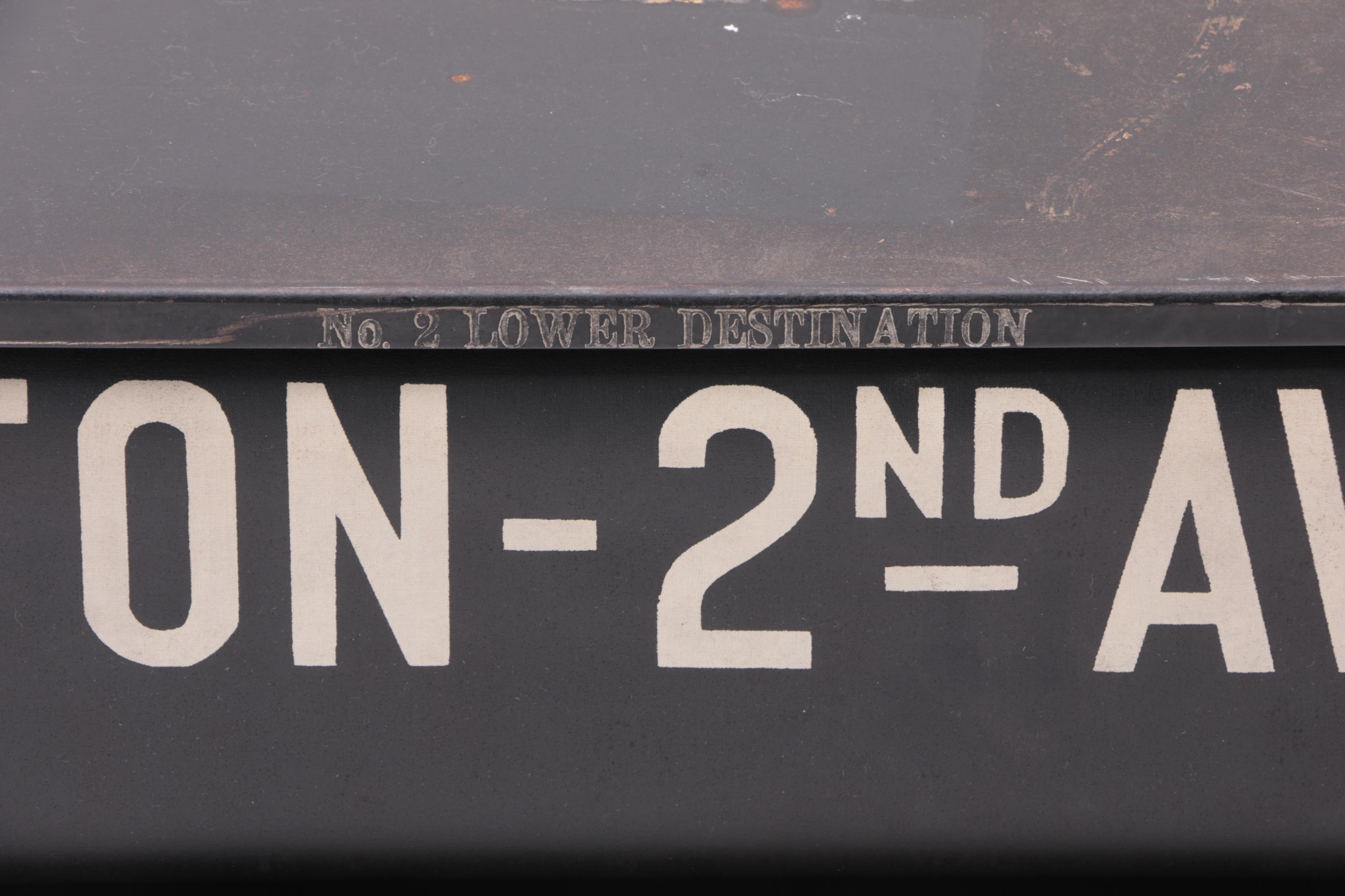 Vintage New York City Subway Revolving Sign