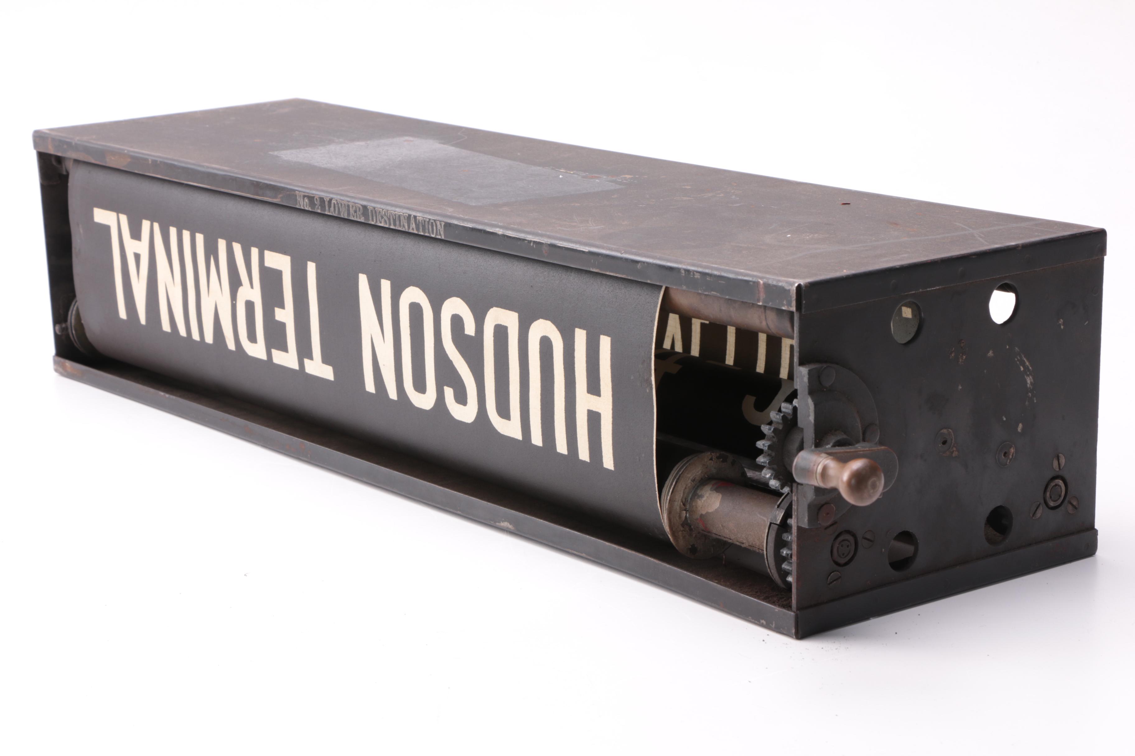 Vintage New York City Subway Revolving Sign