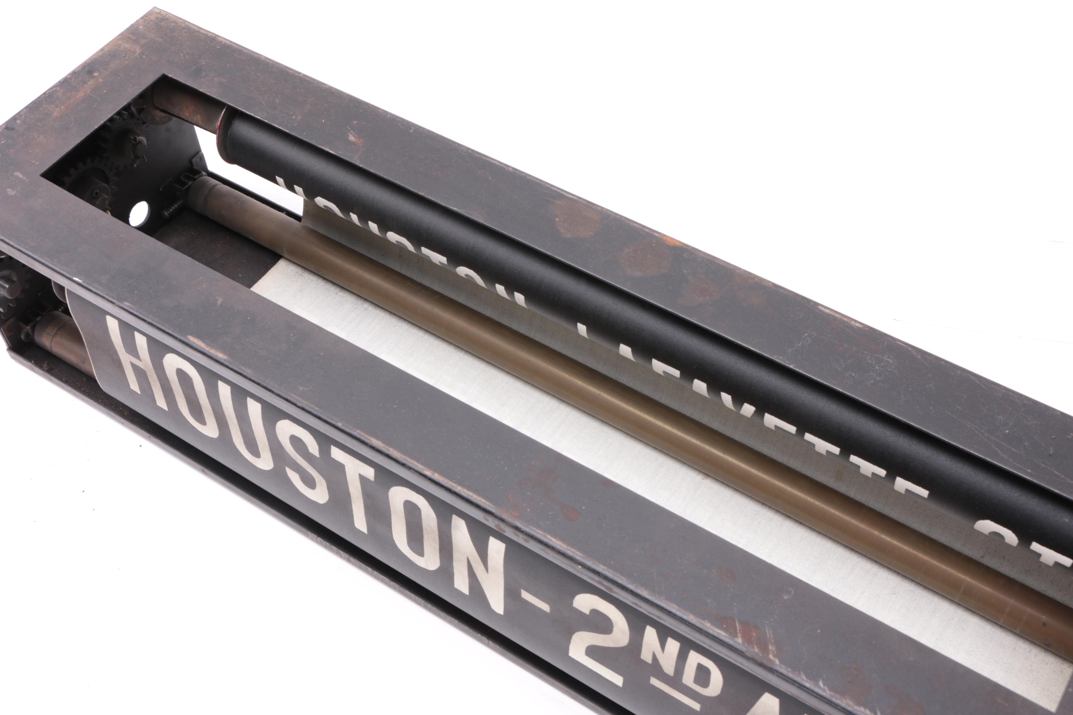 Vintage New York City Subway Revolving Sign