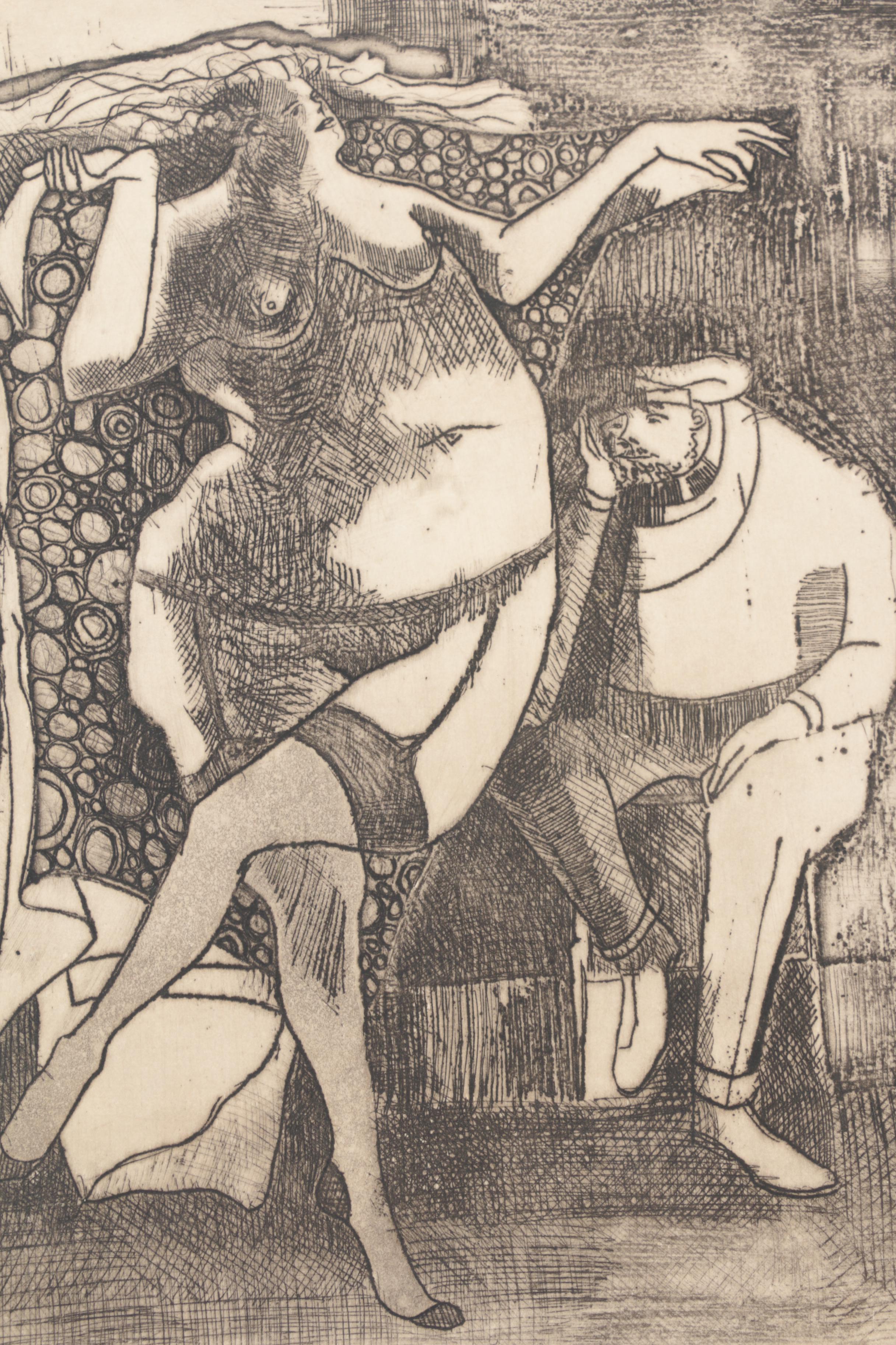 John Tuska Etching "Salome"