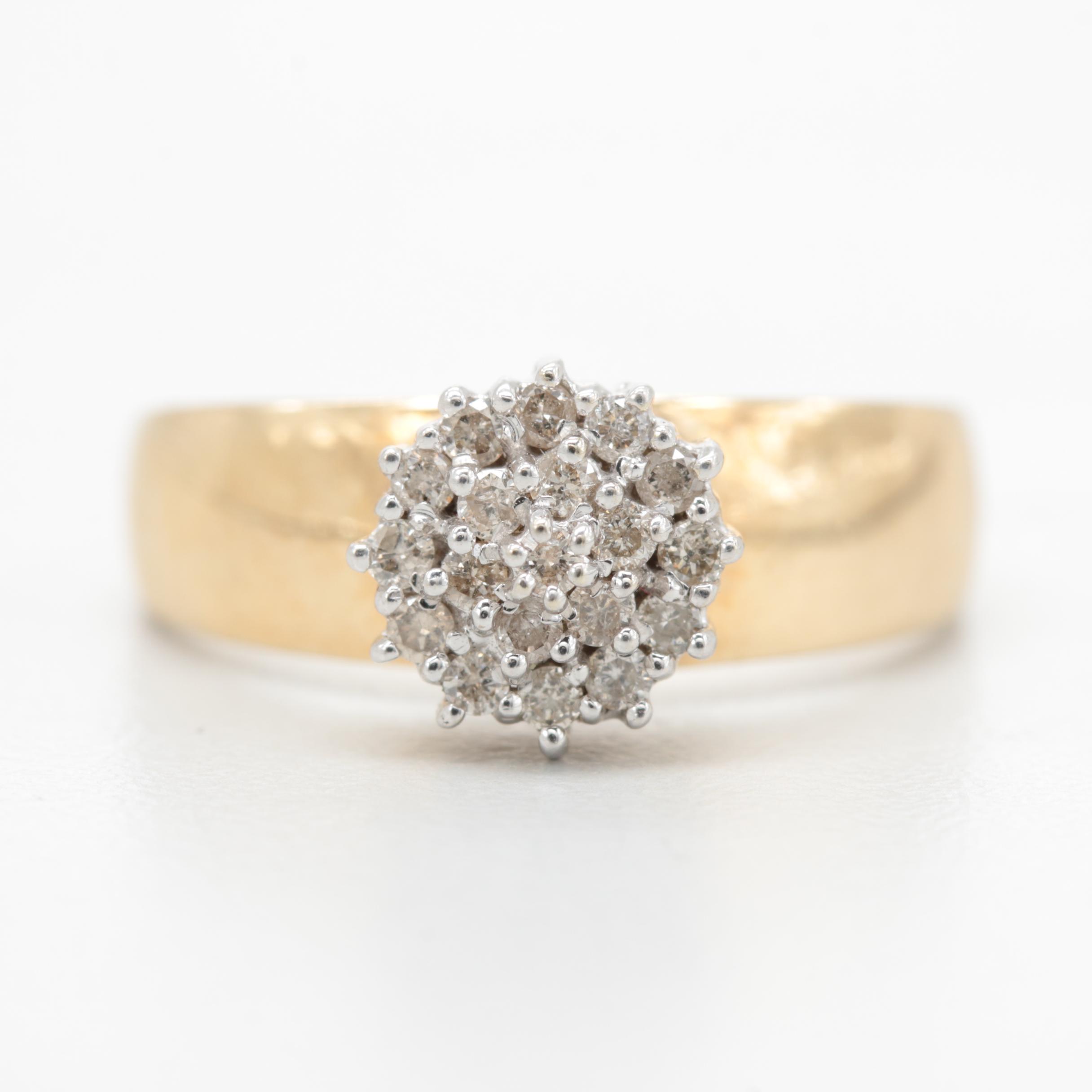 10K Yellow Gold Diamond Ring