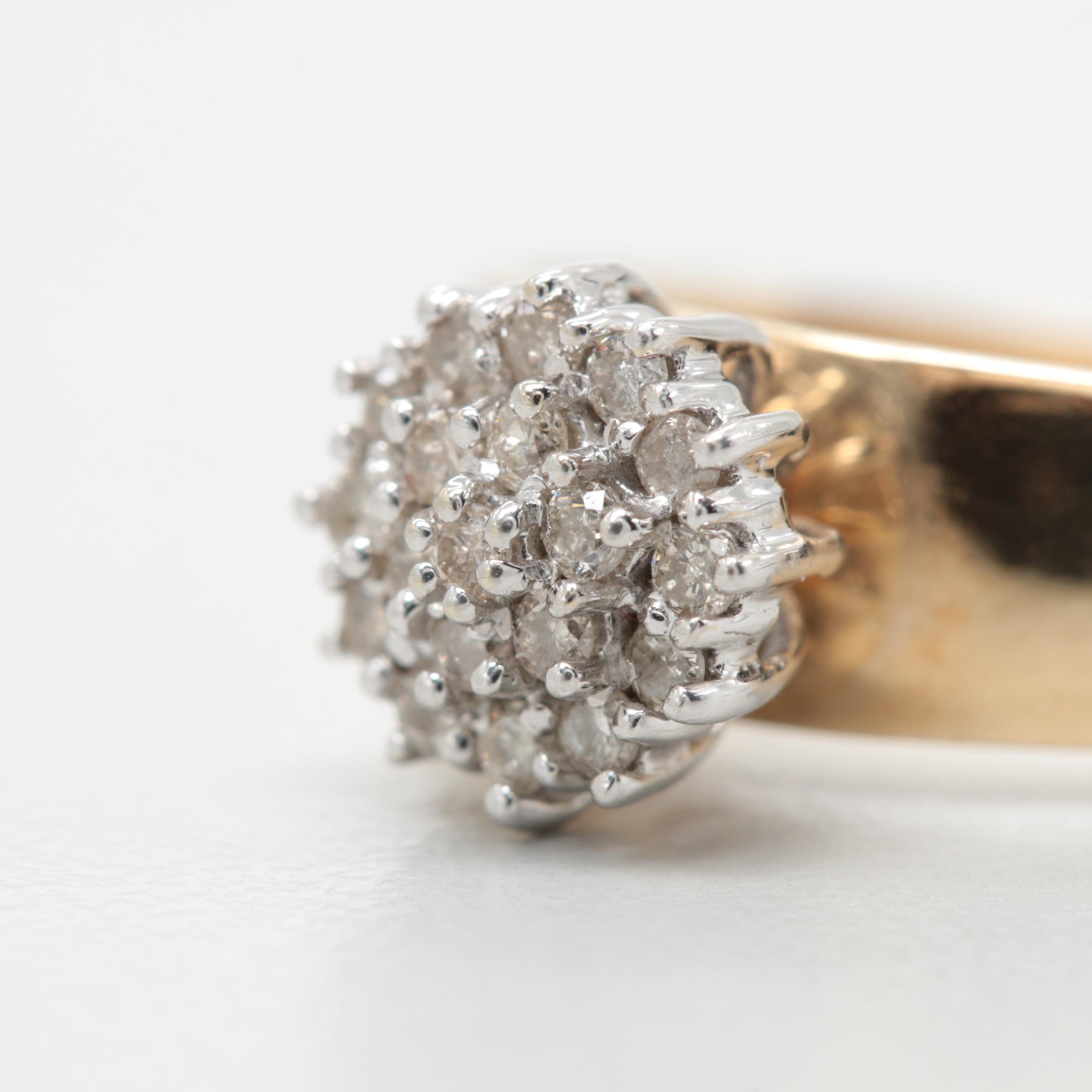 10K Yellow Gold Diamond Ring