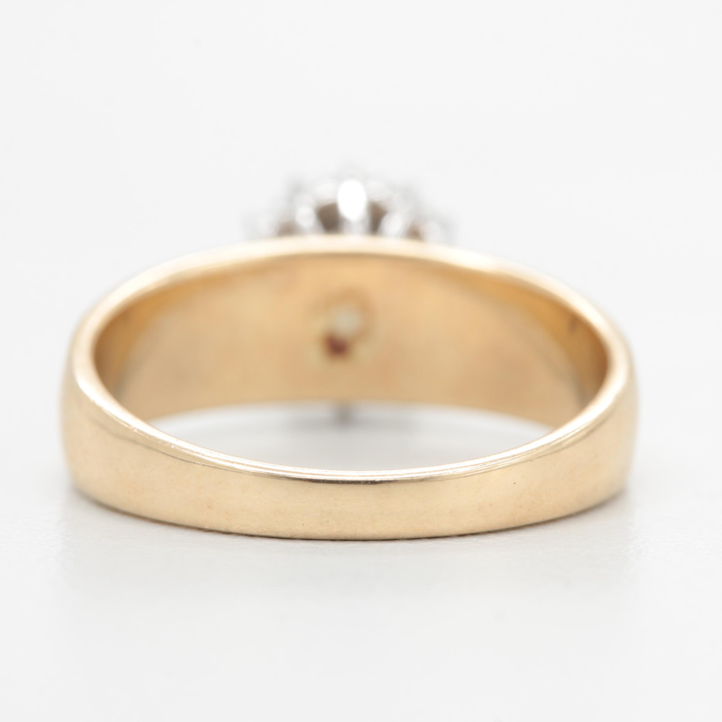 10K Yellow Gold Diamond Ring