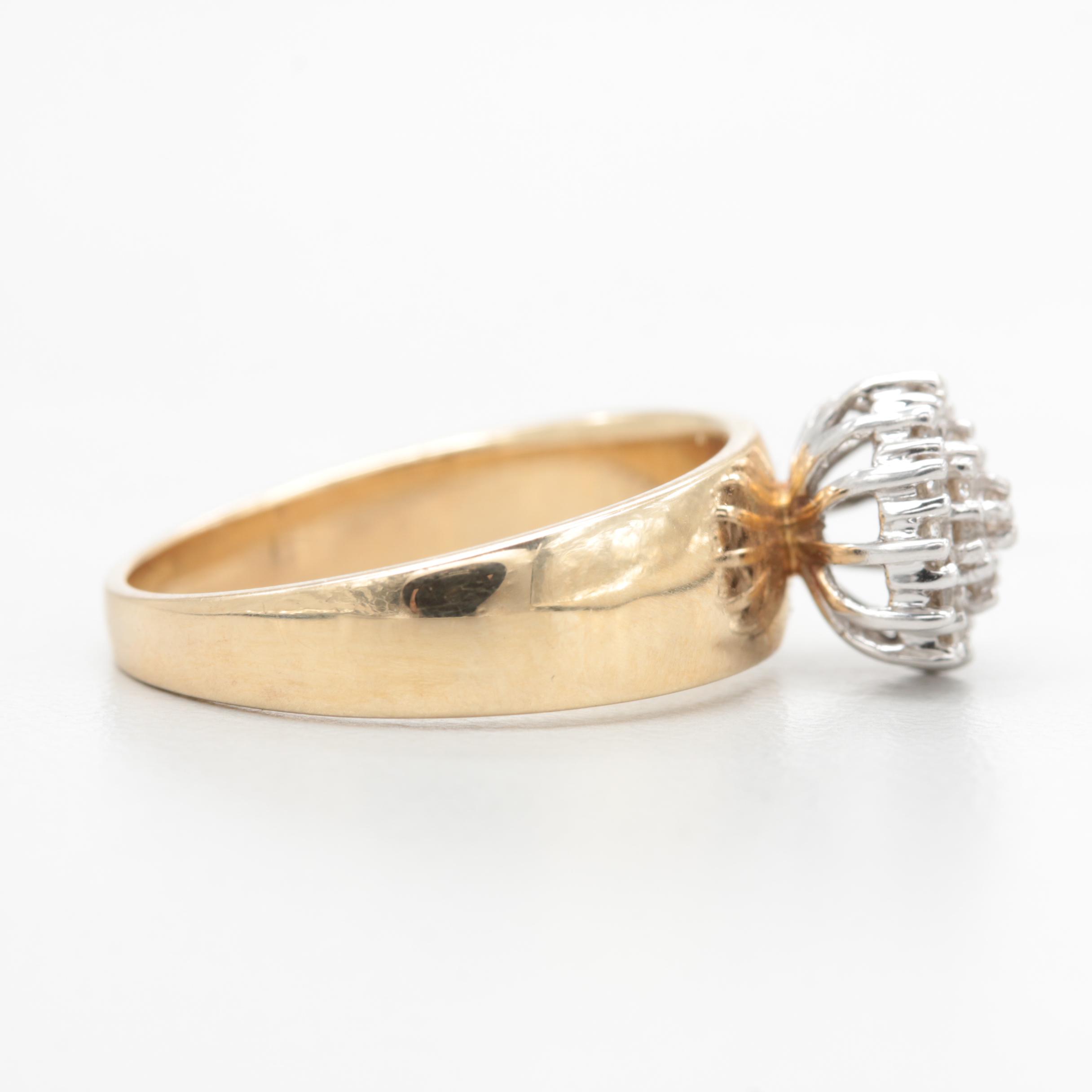 10K Yellow Gold Diamond Ring