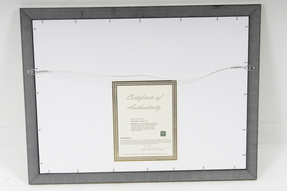 Alexander Calder Double-Page Lithograph for "Derriere le Miroir"