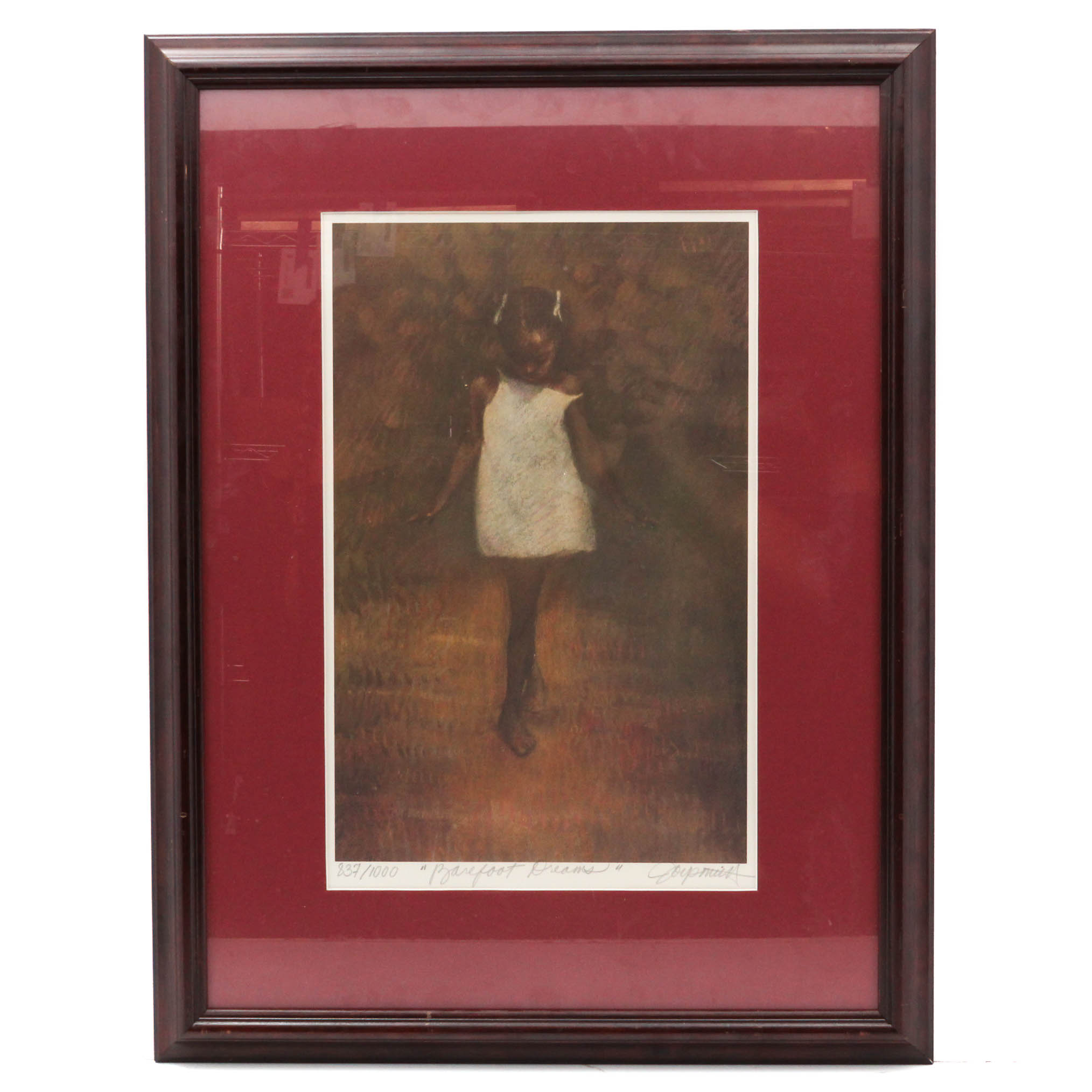 Brenda Joysmith Limited Edition Offset Lithograph "Barefoot Dreams"