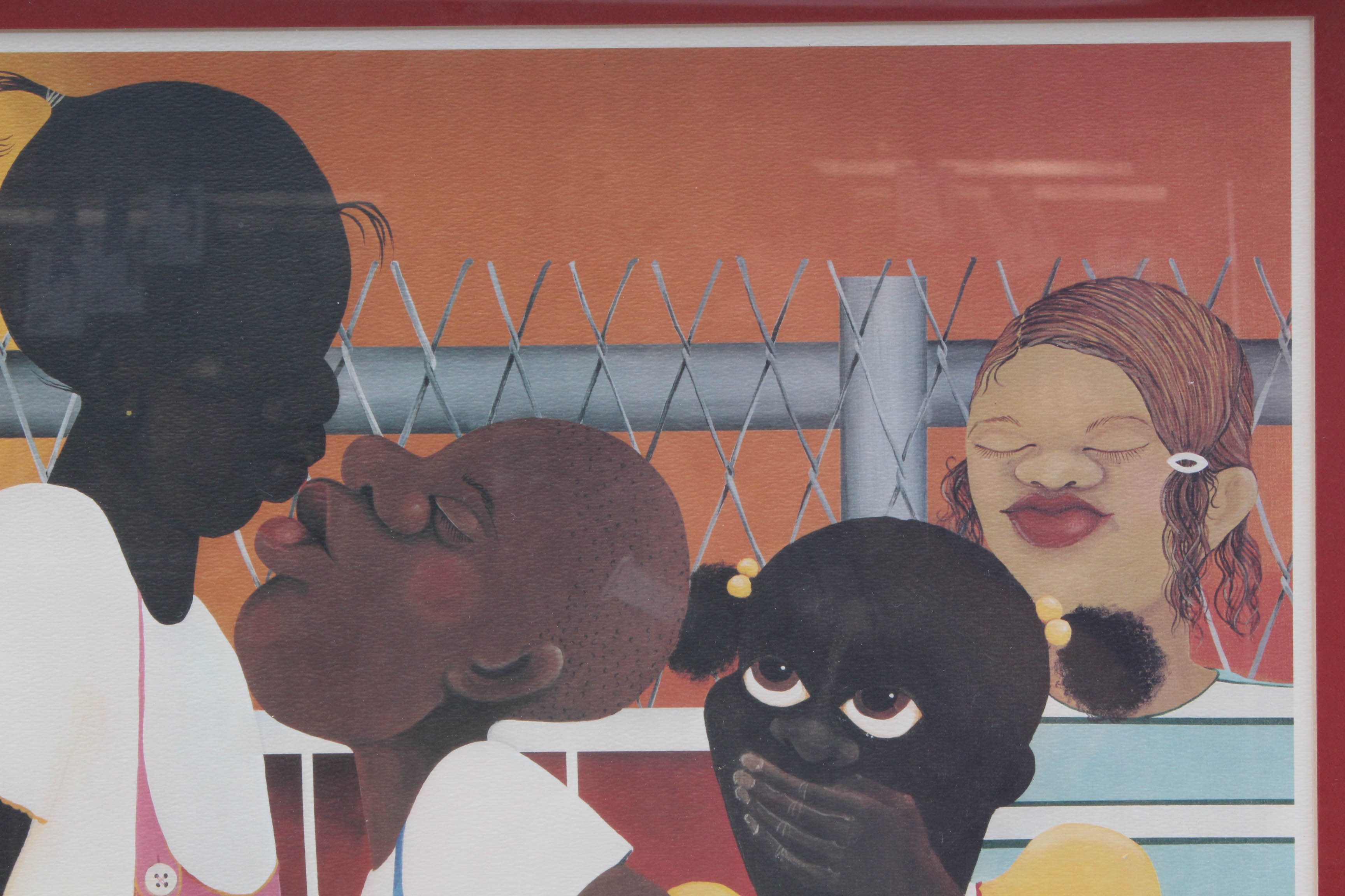 Varnette Honeywood Offset Lithograph "Double Dare"