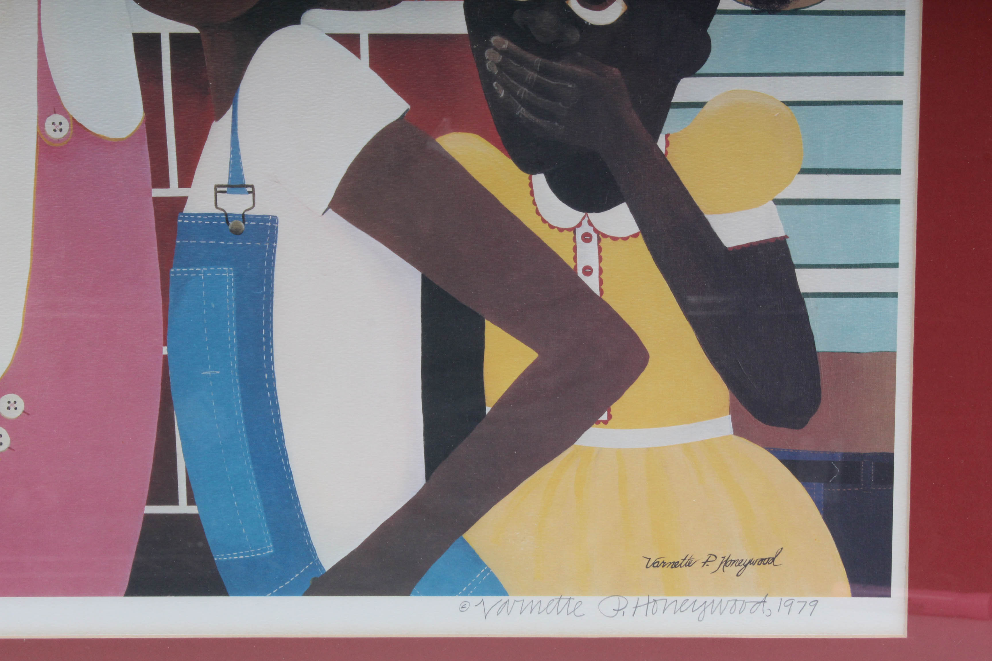 Varnette Honeywood Offset Lithograph "Double Dare"