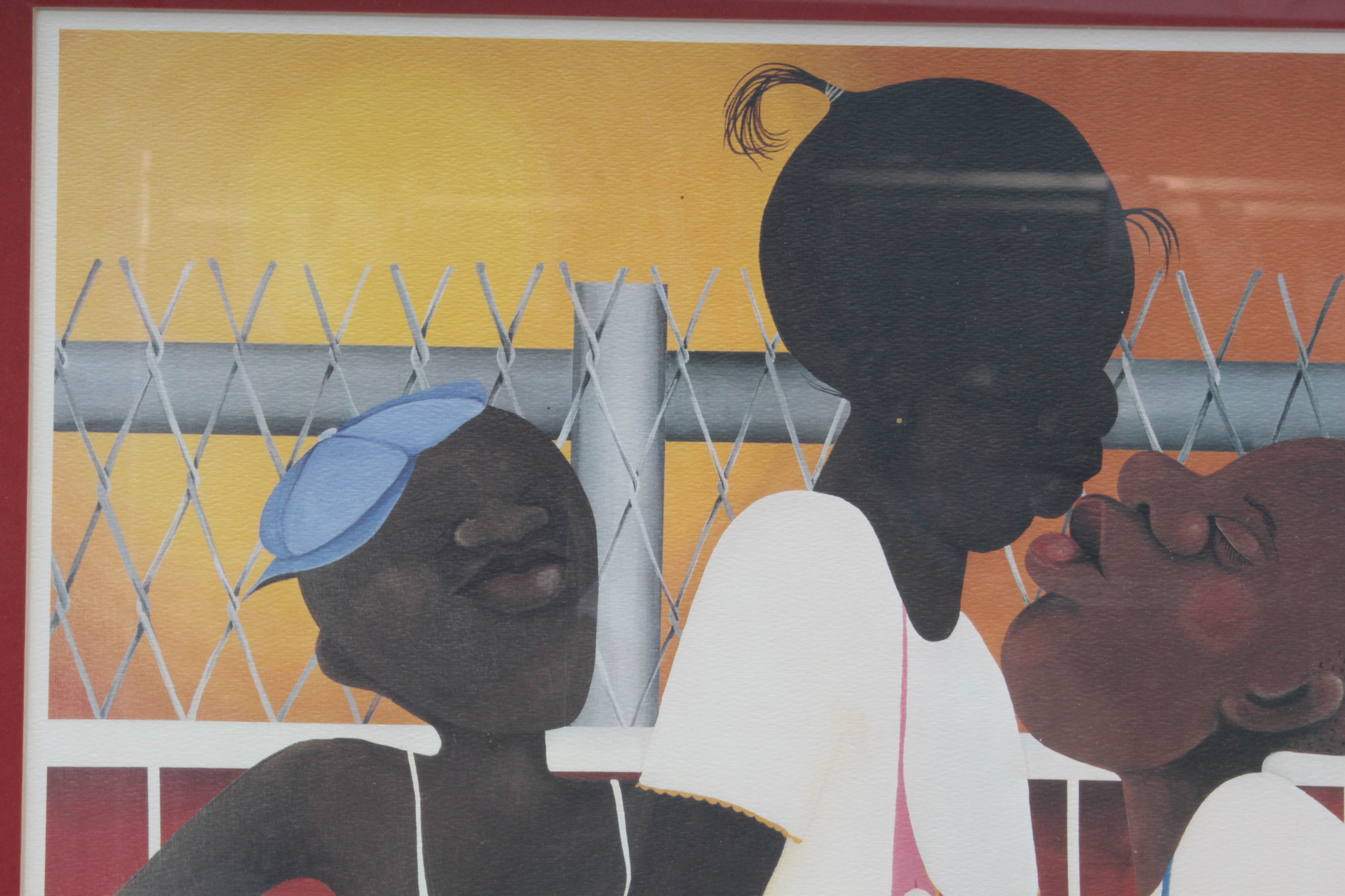 Varnette Honeywood Offset Lithograph "Double Dare"