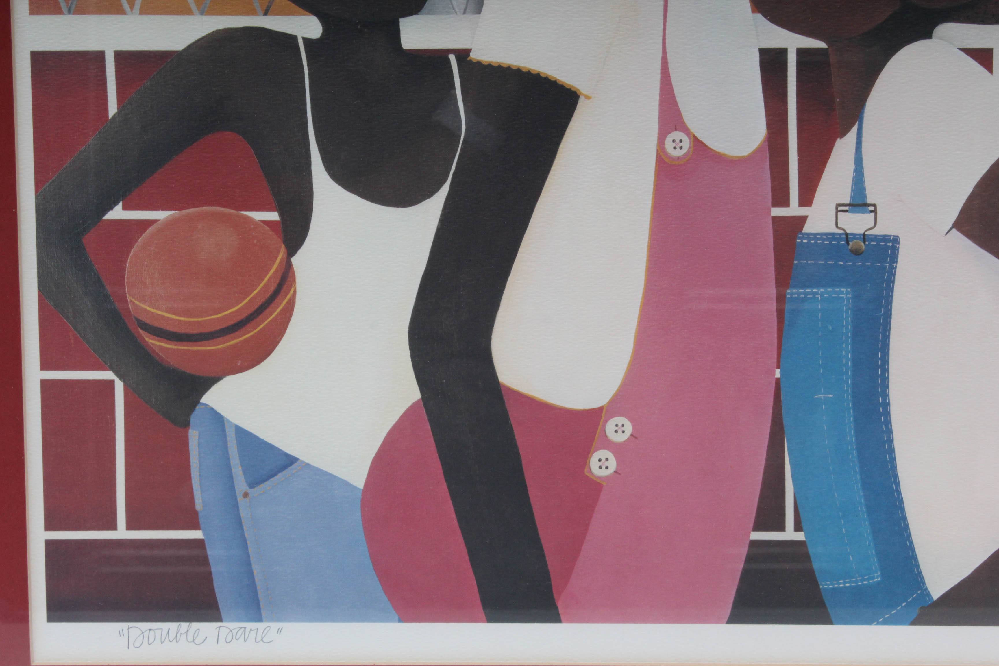 Varnette Honeywood Offset Lithograph "Double Dare"