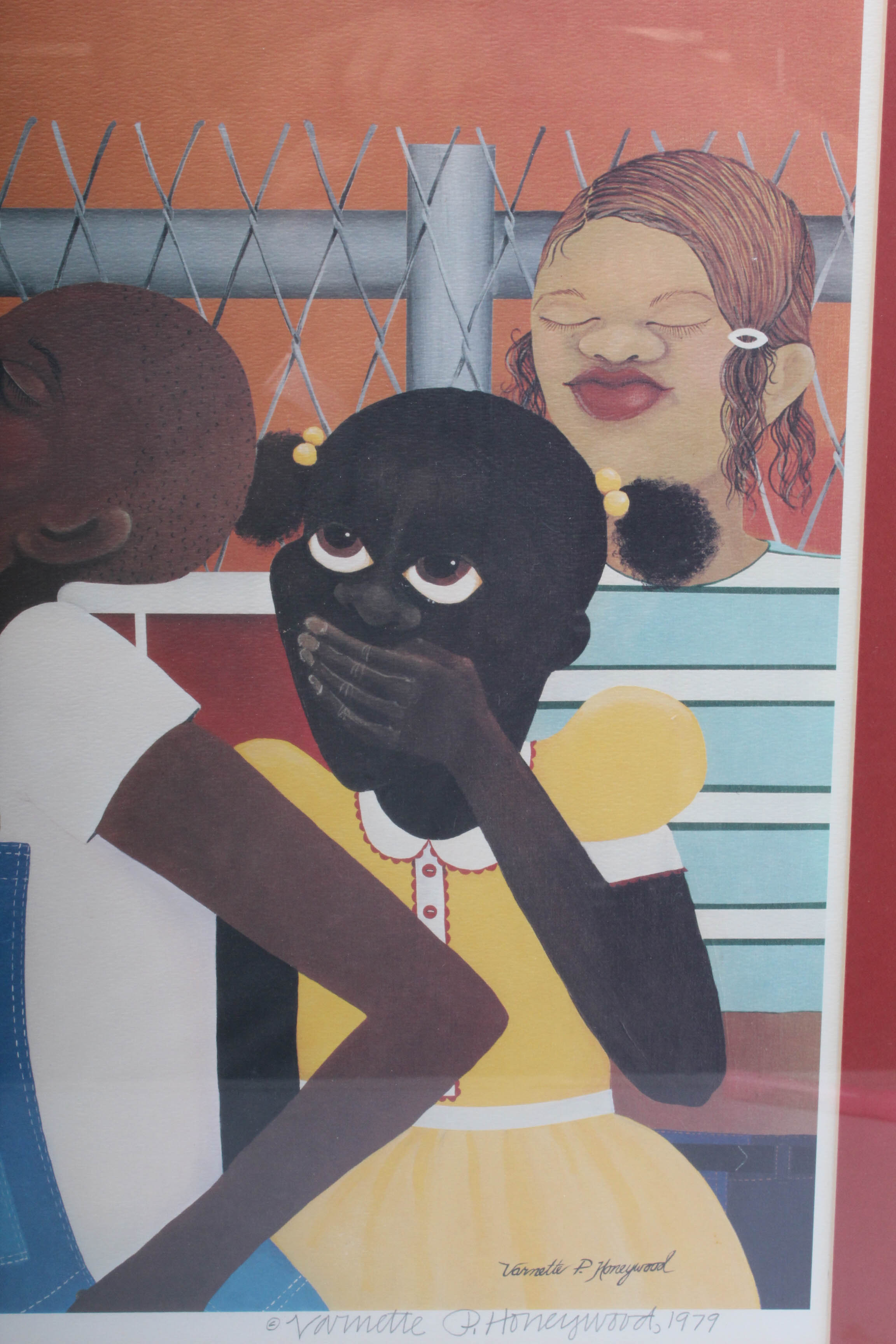 Varnette Honeywood Offset Lithograph "Double Dare"