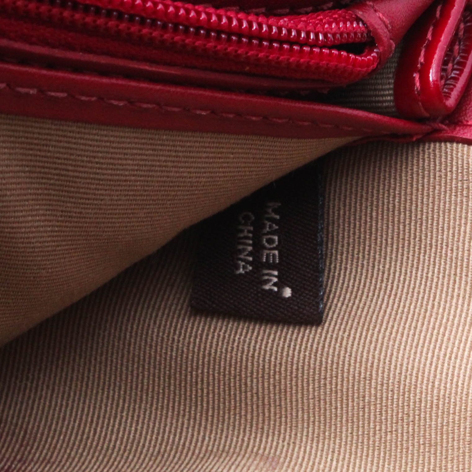 Coach Red Patent Leather Clutch with Wrist Strap