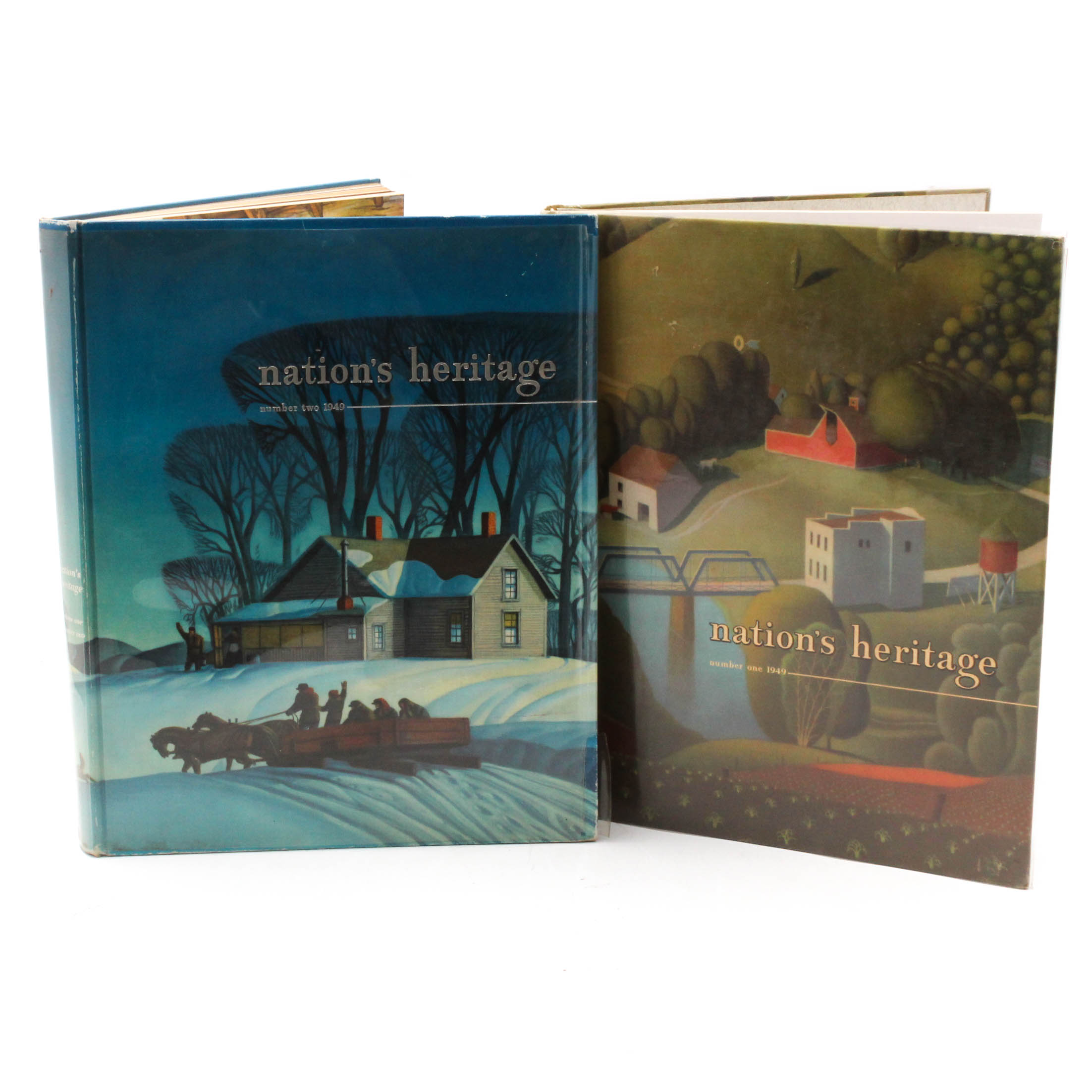 1949 "Nation's Heritage" Books with Bookplates from Malcolm Forbes