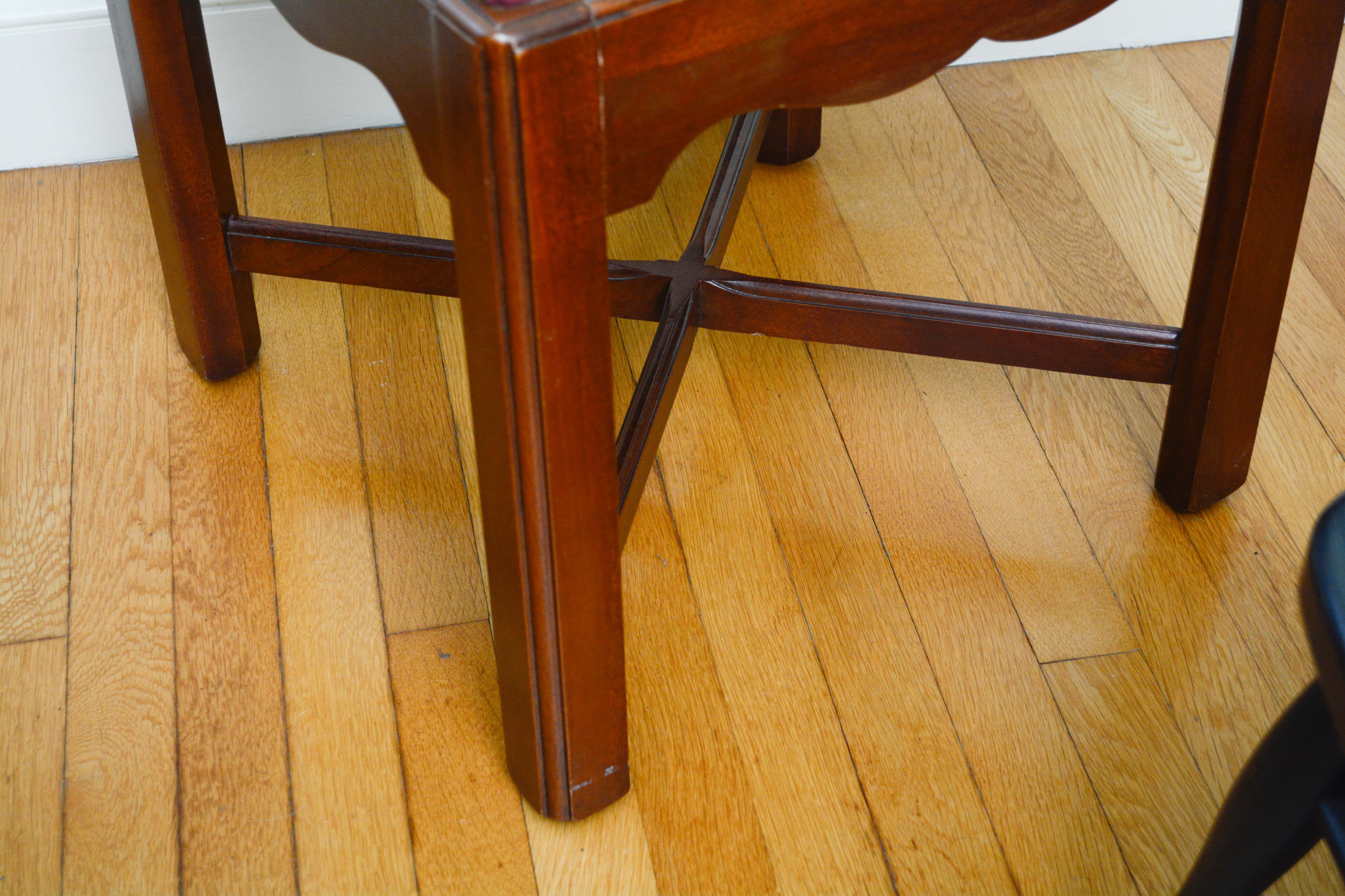 Vintage Chinese Chippendale Style Corner Armchair