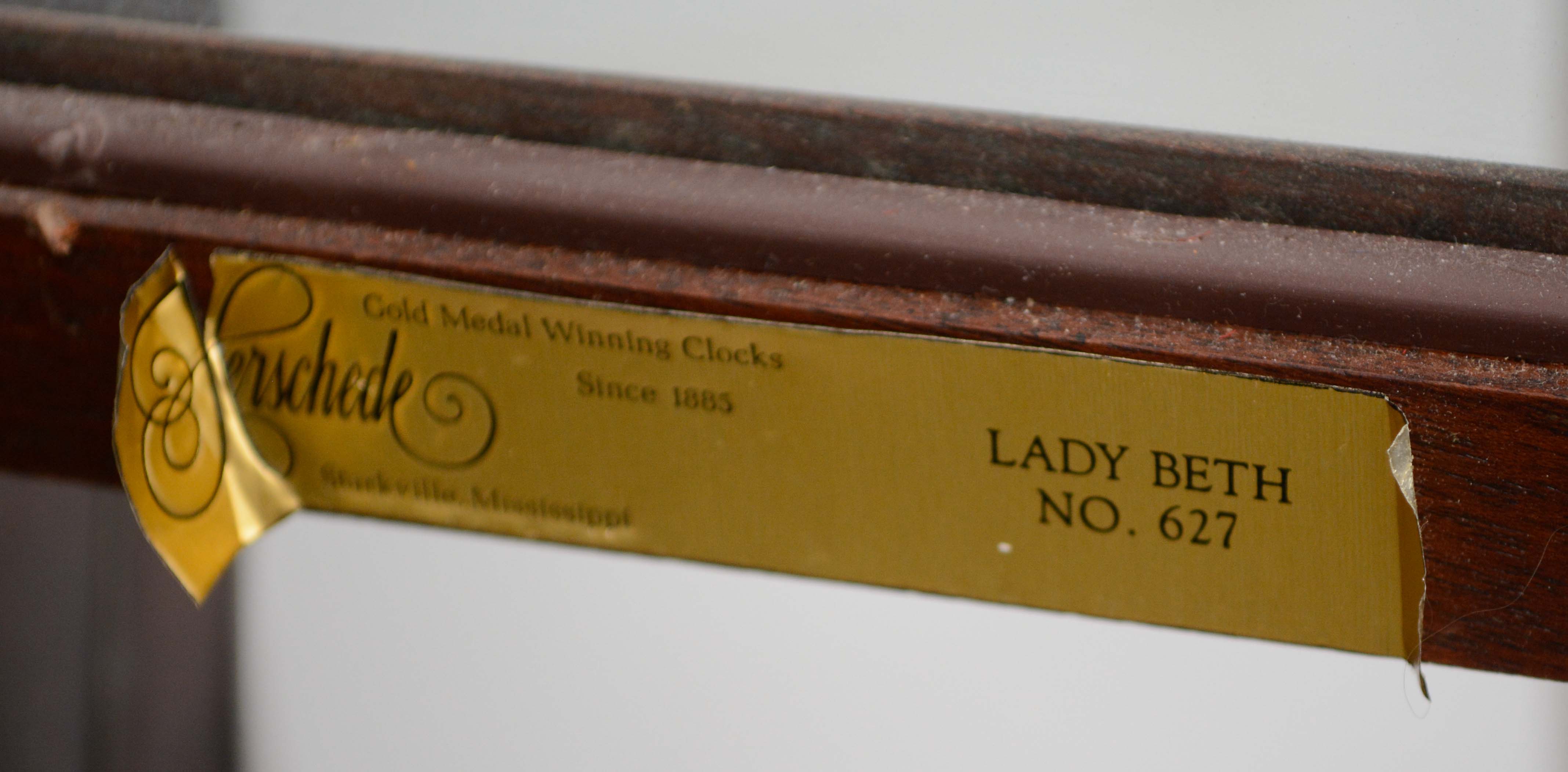 Herschede "Lady Beth" Tempus Fugit Grandfather Clock