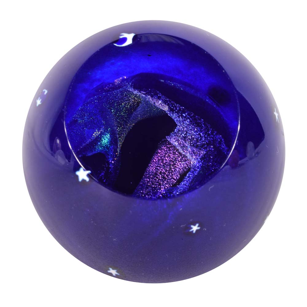 Glass Eye Studio  "Pluto" Celestial Series Art Glass Paperweight