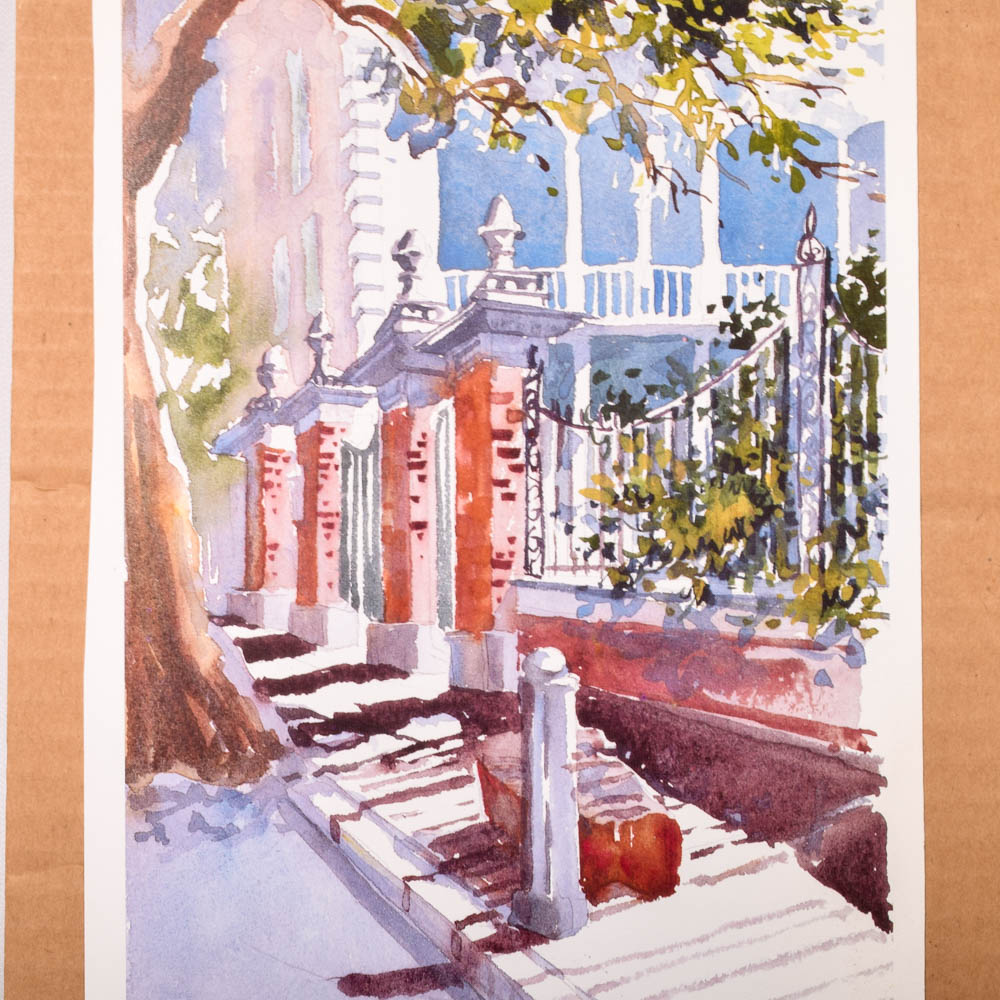 Victoria Platt Ellis Offset Lithographs "Gates of Charleston"