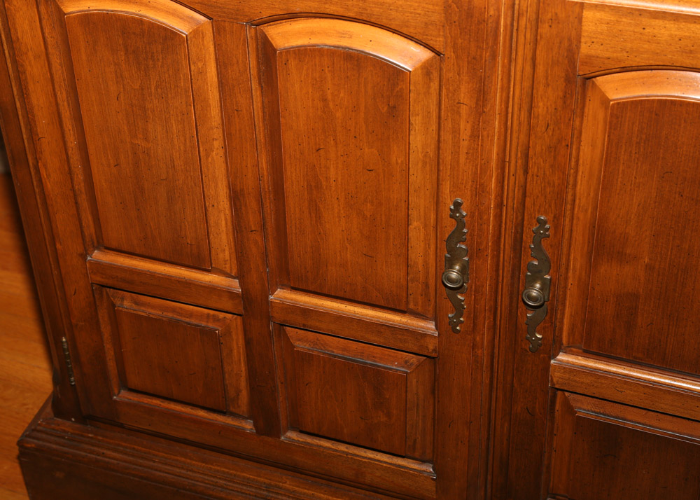 Vintage Ethan Allen Cherry Flip Top Buffet