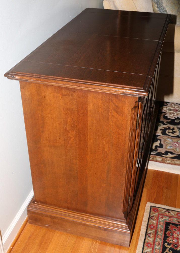 Vintage Ethan Allen Cherry Flip Top Buffet