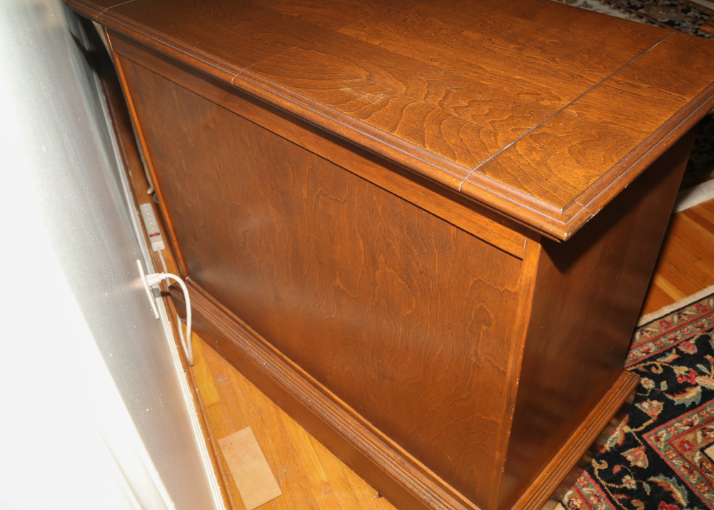 Vintage Ethan Allen Cherry Flip Top Buffet