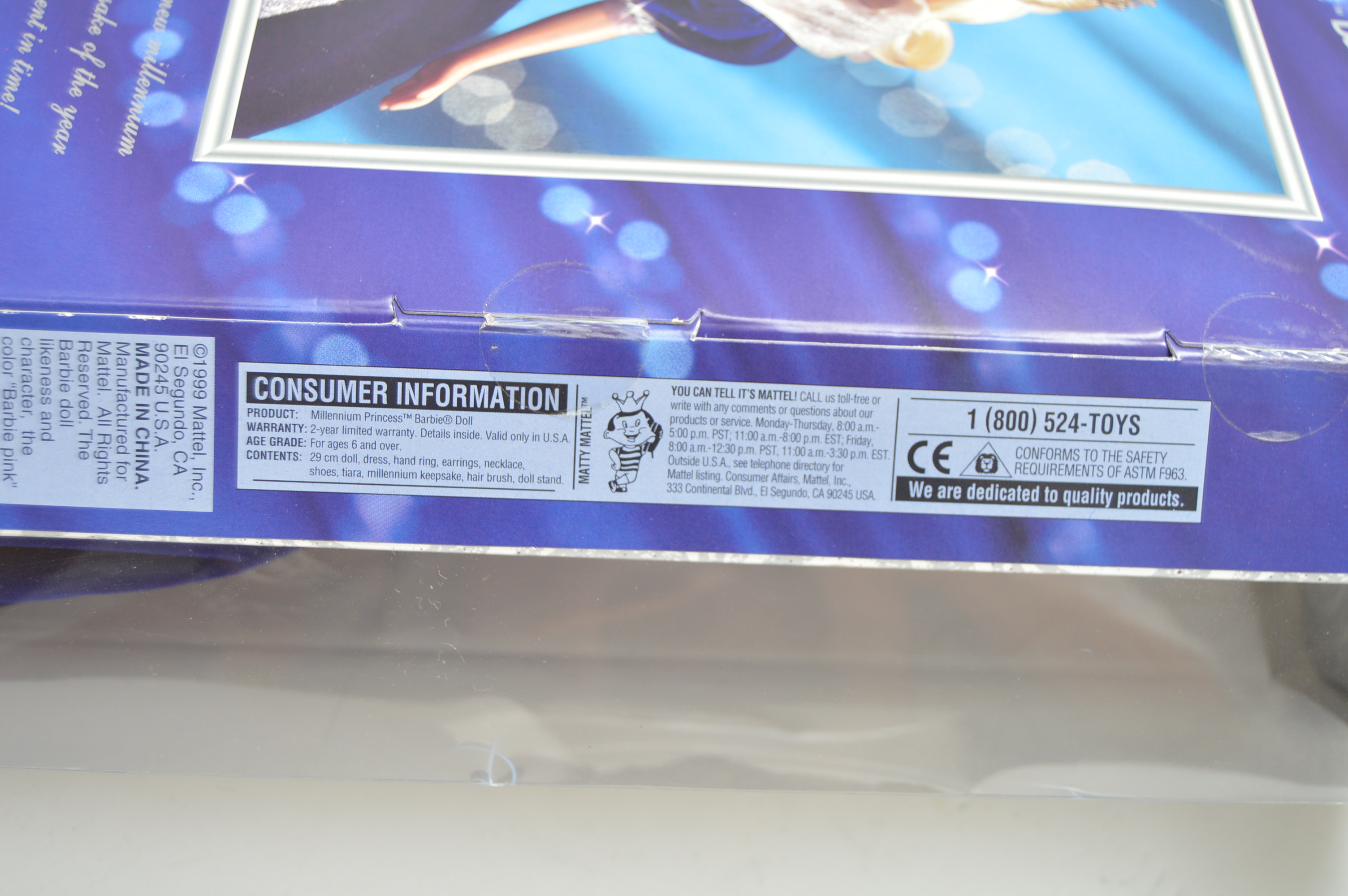 Mattel Barbie "Millennium Princess" Doll in Original Packaging