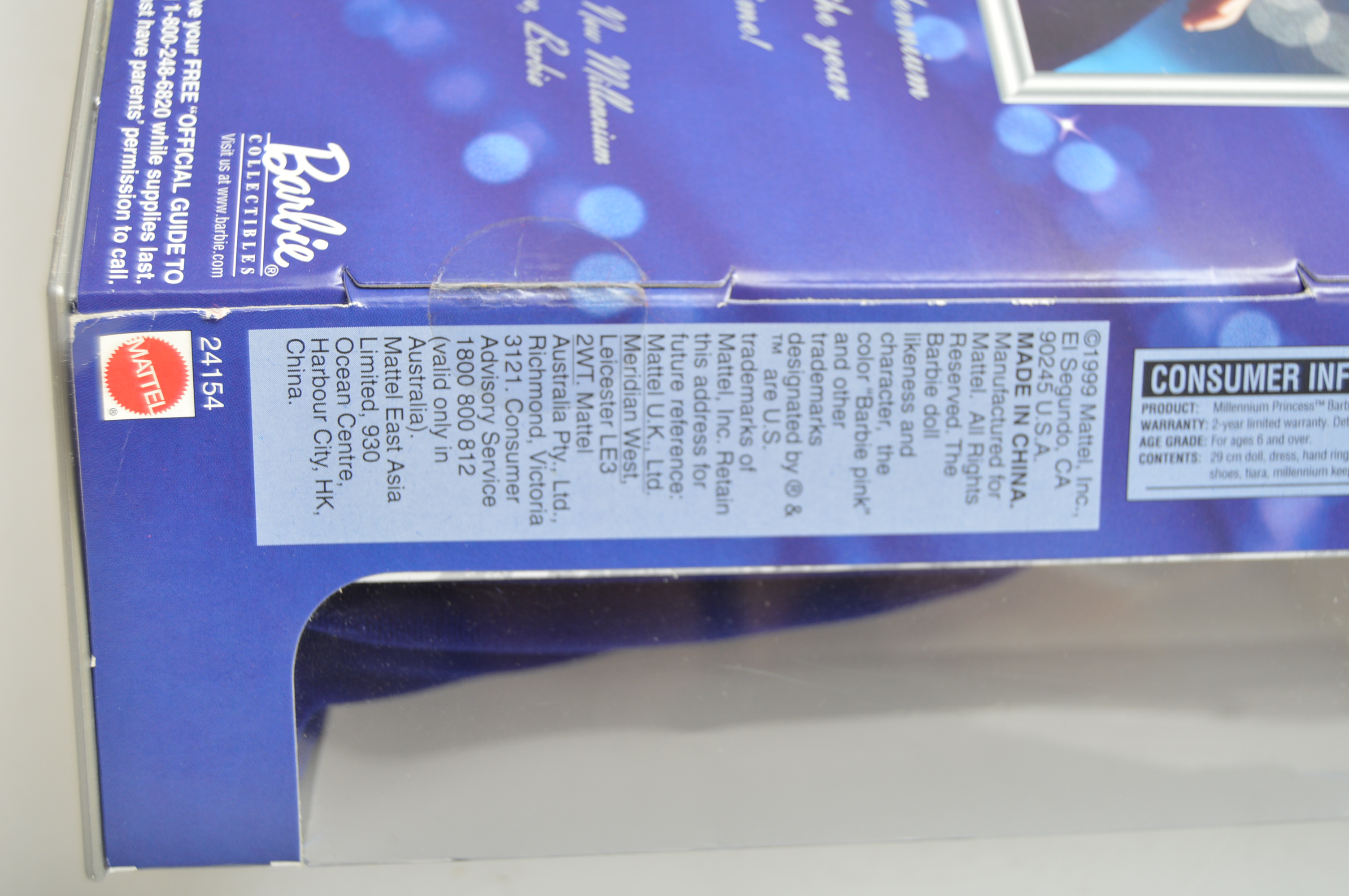 Mattel Barbie "Millennium Princess" Doll in Original Packaging