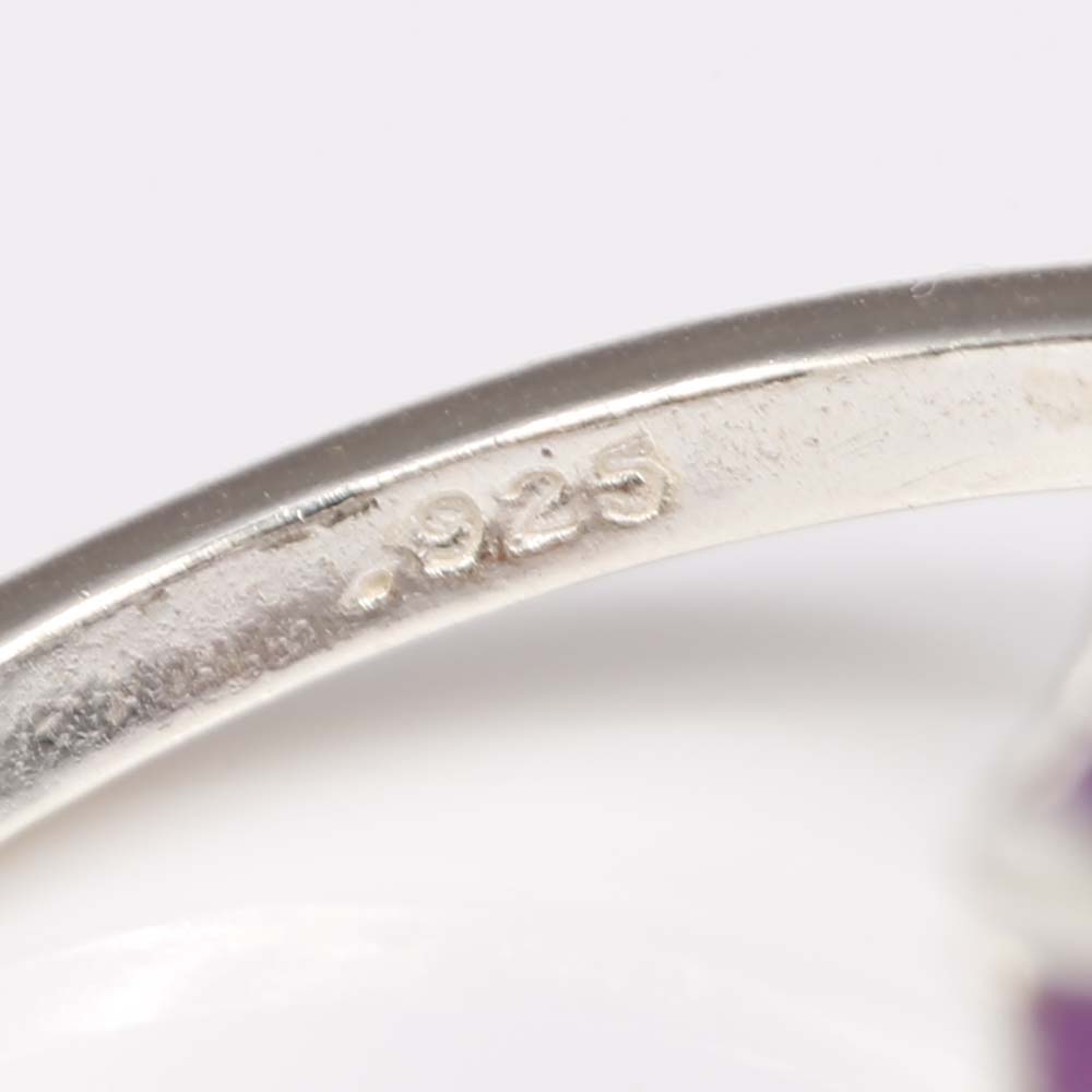 Sterling Silver 9.06 CT Amethyst Ring