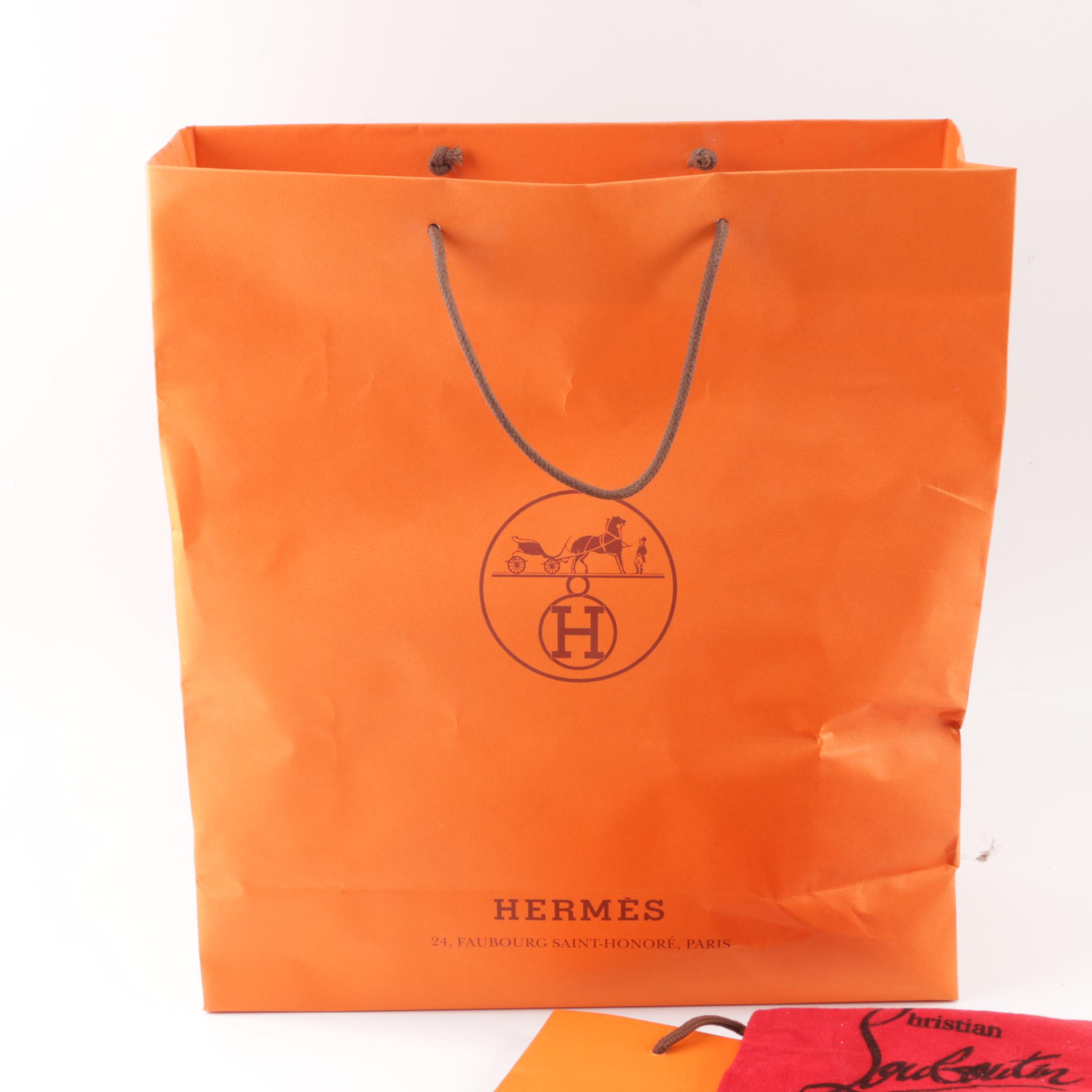 Designer Dust Covers, Boxes and Bags including Hermès, Jimmy Choo and Prada