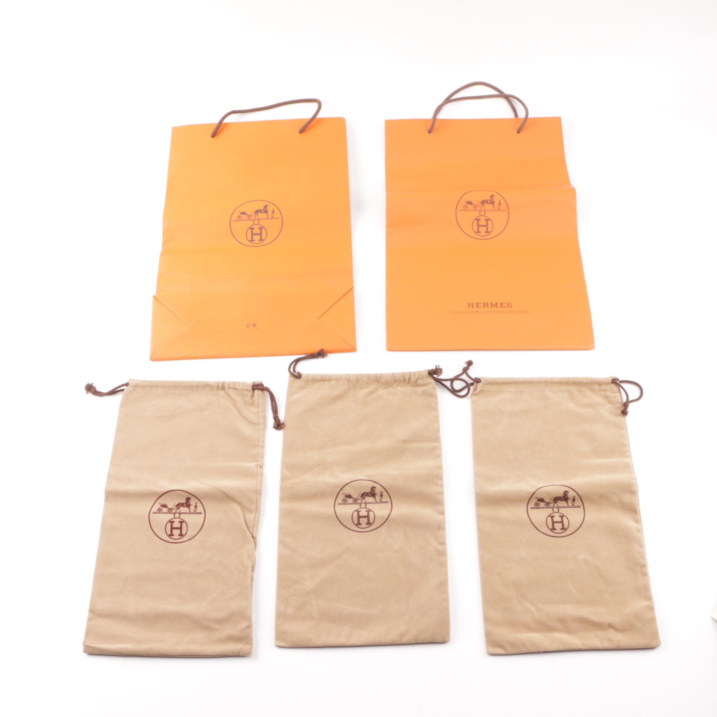 Designer Dust Covers, Boxes and Bags including Hermès, Jimmy Choo and Prada