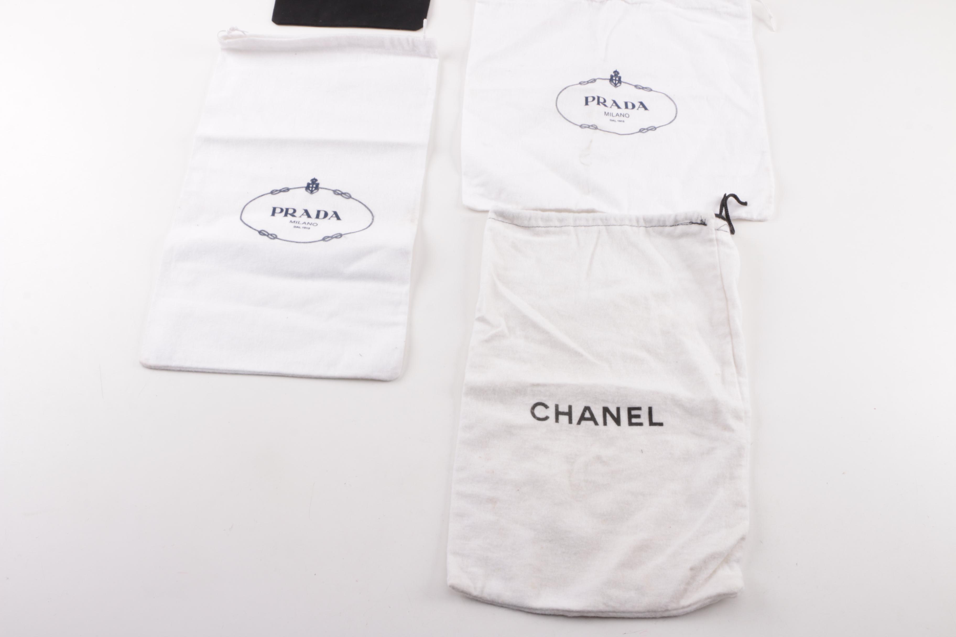 Designer Dust Covers, Boxes and Bags including Hermès, Jimmy Choo and Prada