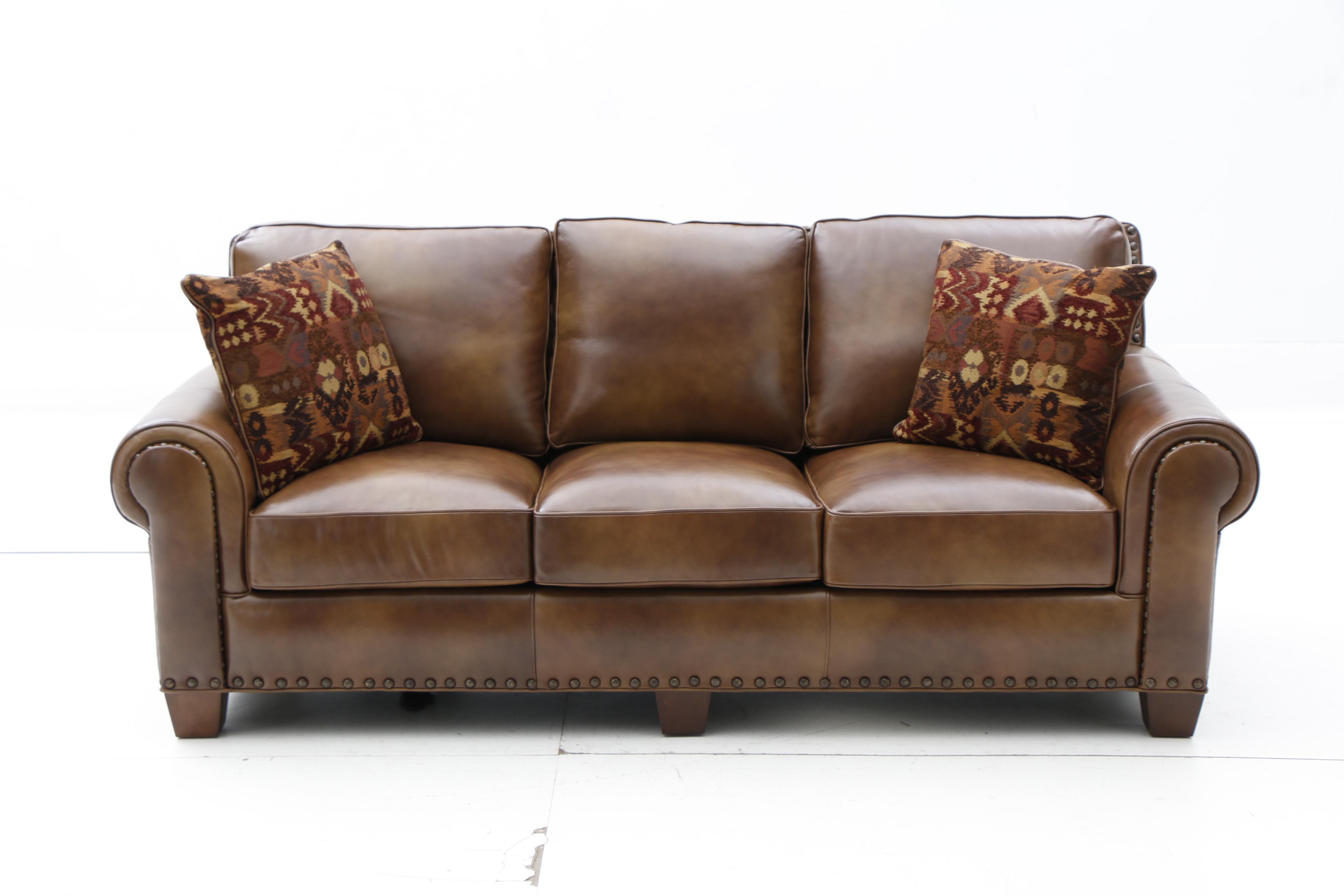 Contemporary Leather Sofa by Haining Nicelink Furnishings Co.