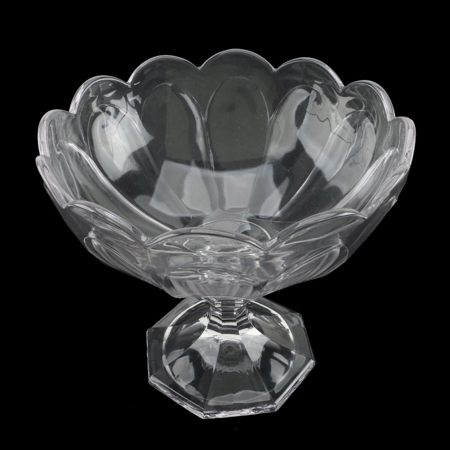 Vintage Heisey "Colonial Clear" Glass Compote
