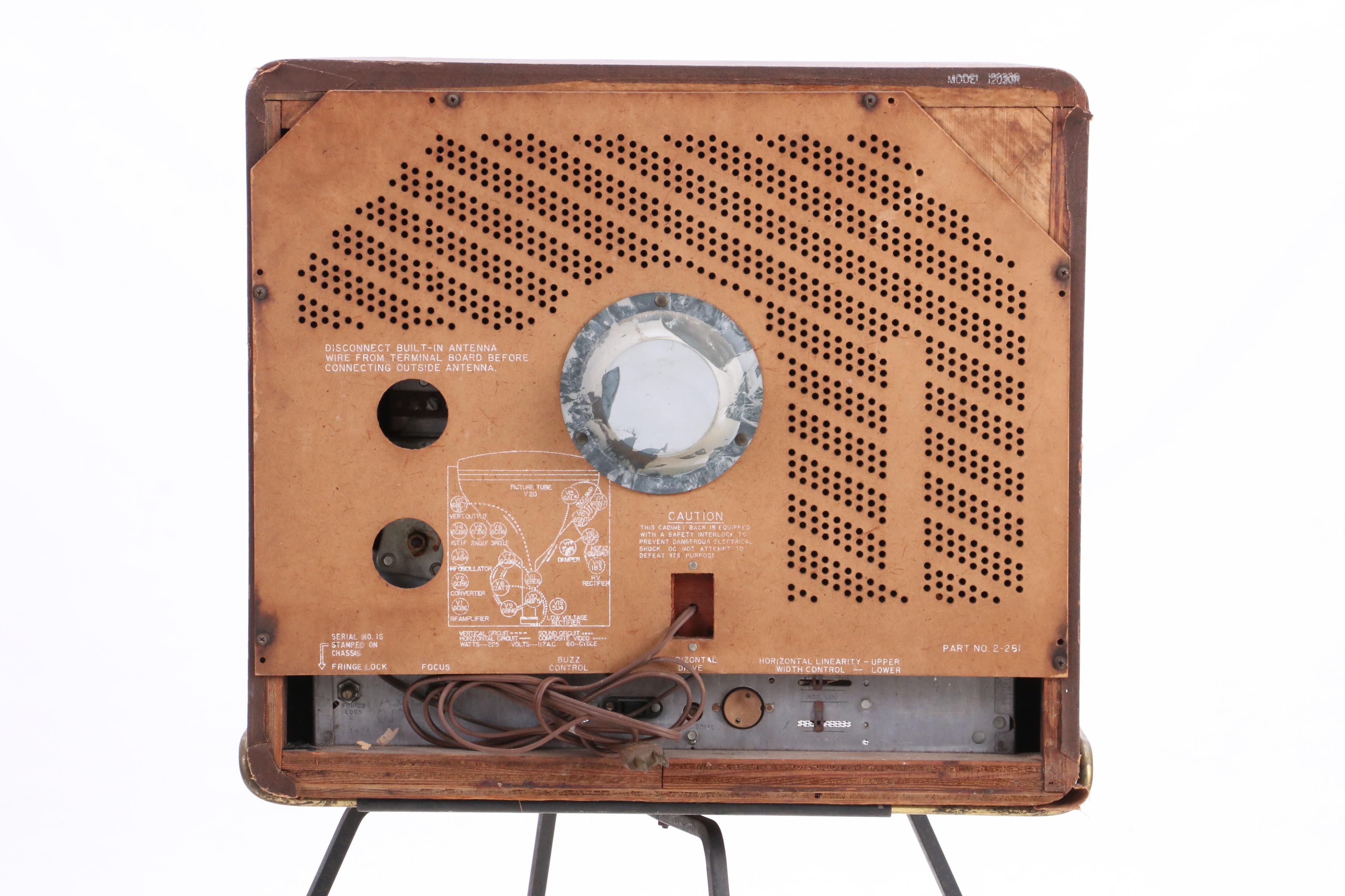 1950s Zenith Television with Bakelite Tuning Knobs