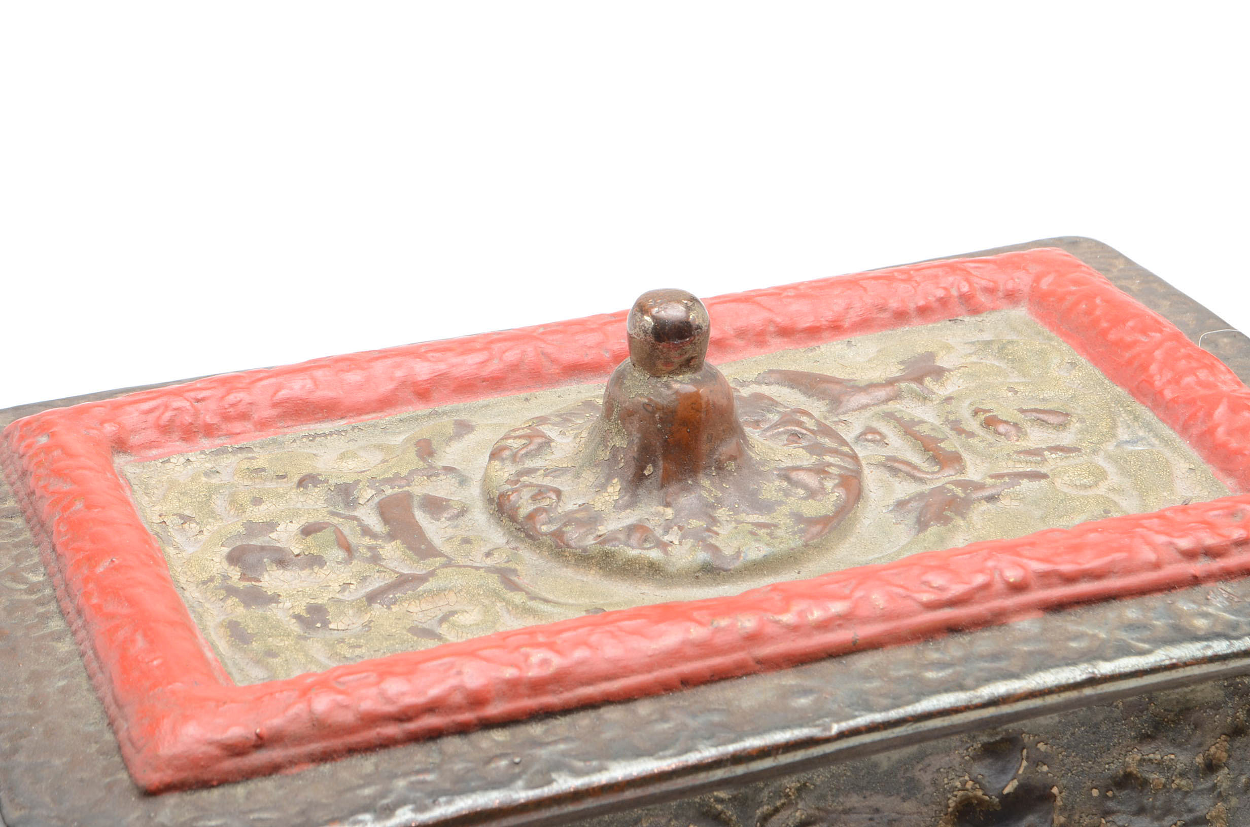 Vintage Egyptian Decorative Metal Document Box