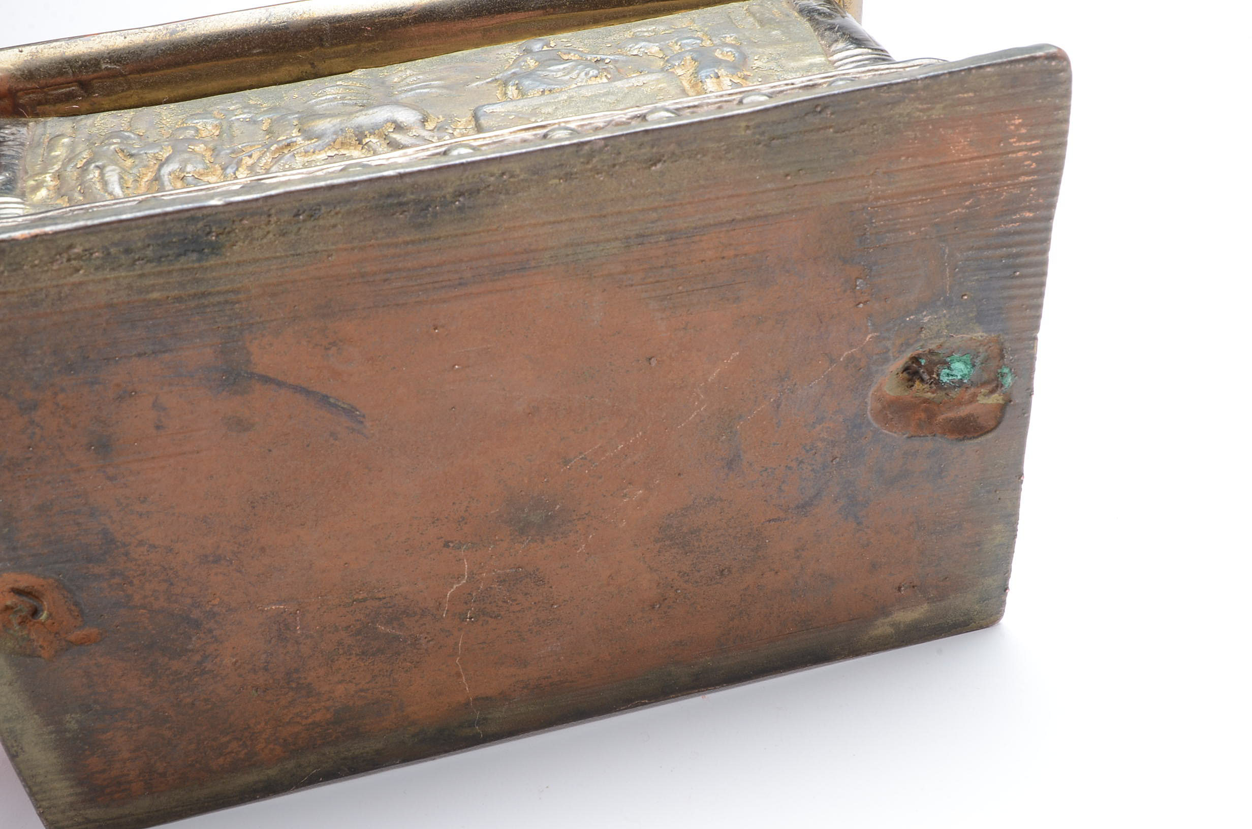Vintage Egyptian Decorative Metal Document Box