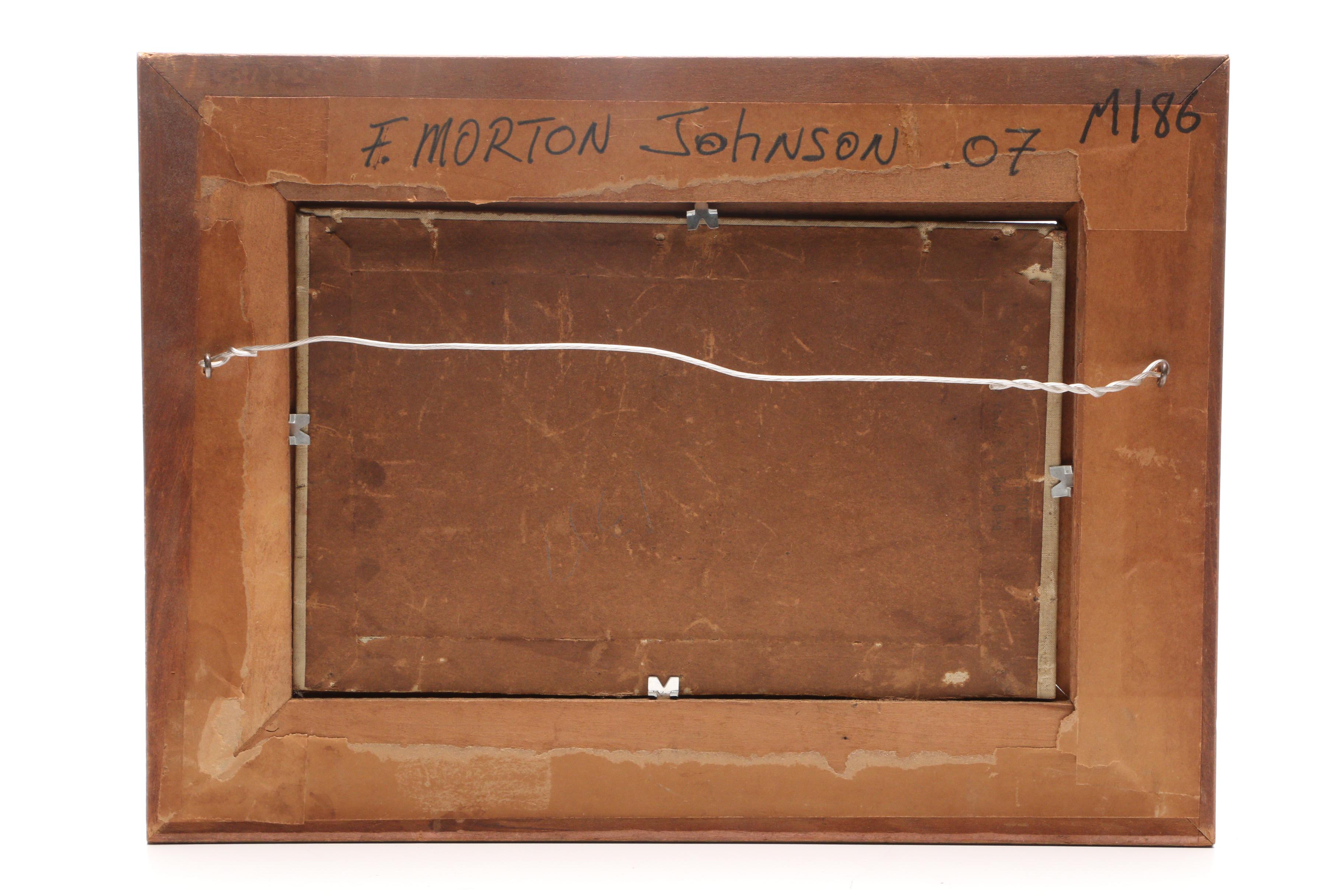 Francis Morton Johnson 1907 Impressionist Oil Painting of Coastal Scene