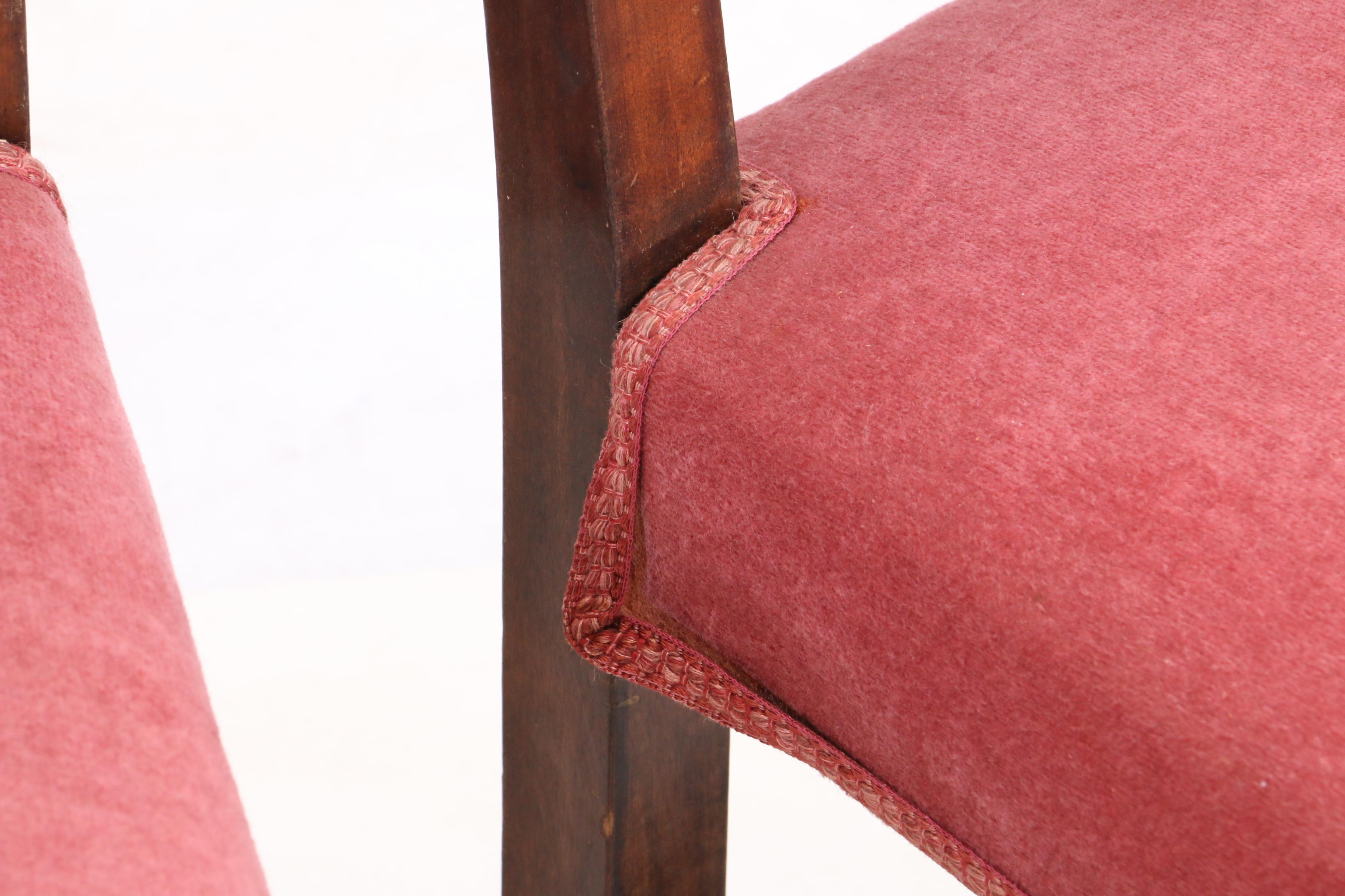 Jacobean Revival Style Upholstered Side Chairs