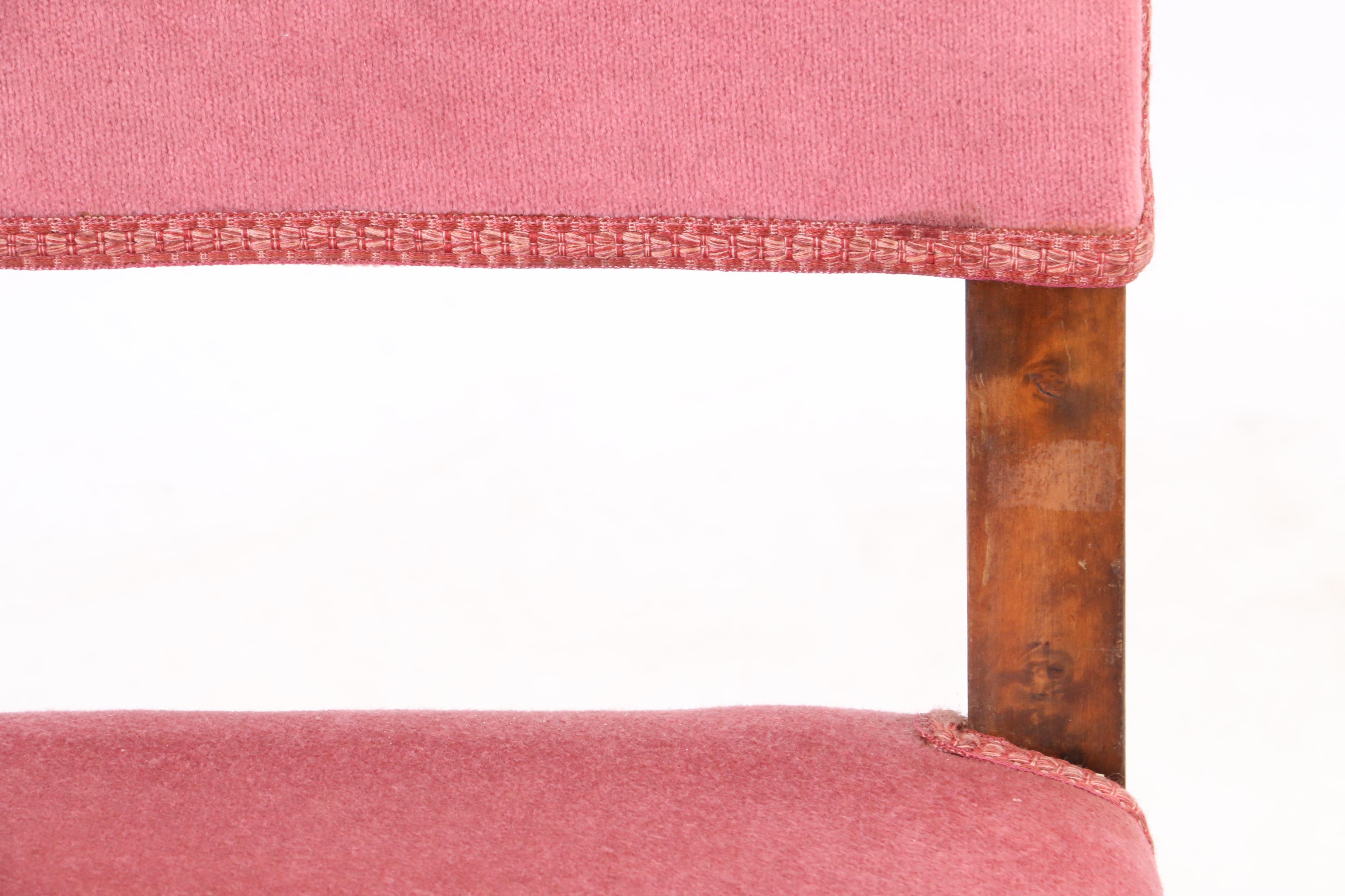 Jacobean Revival Style Upholstered Side Chairs