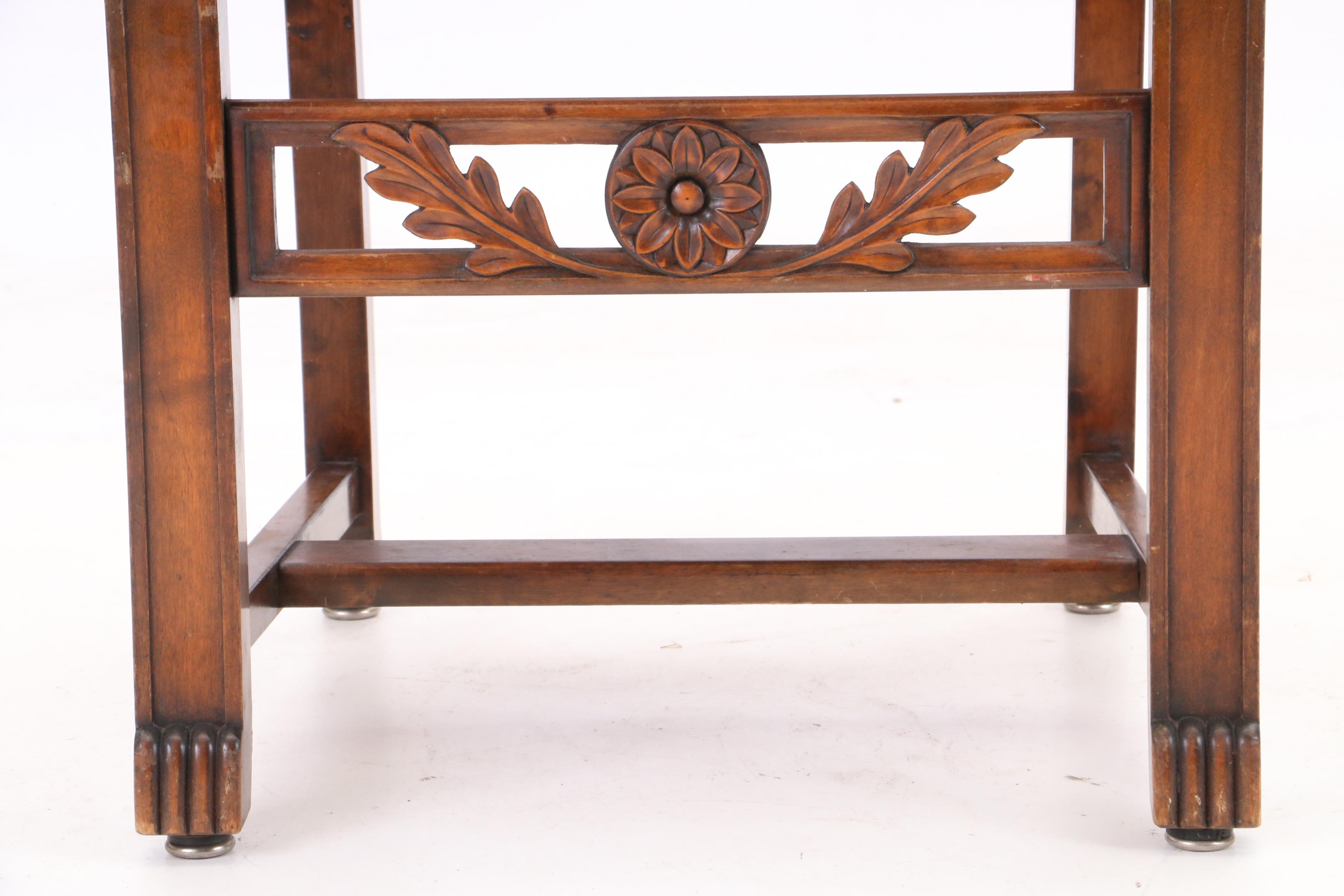 Jacobean Revival Style Upholstered Side Chairs