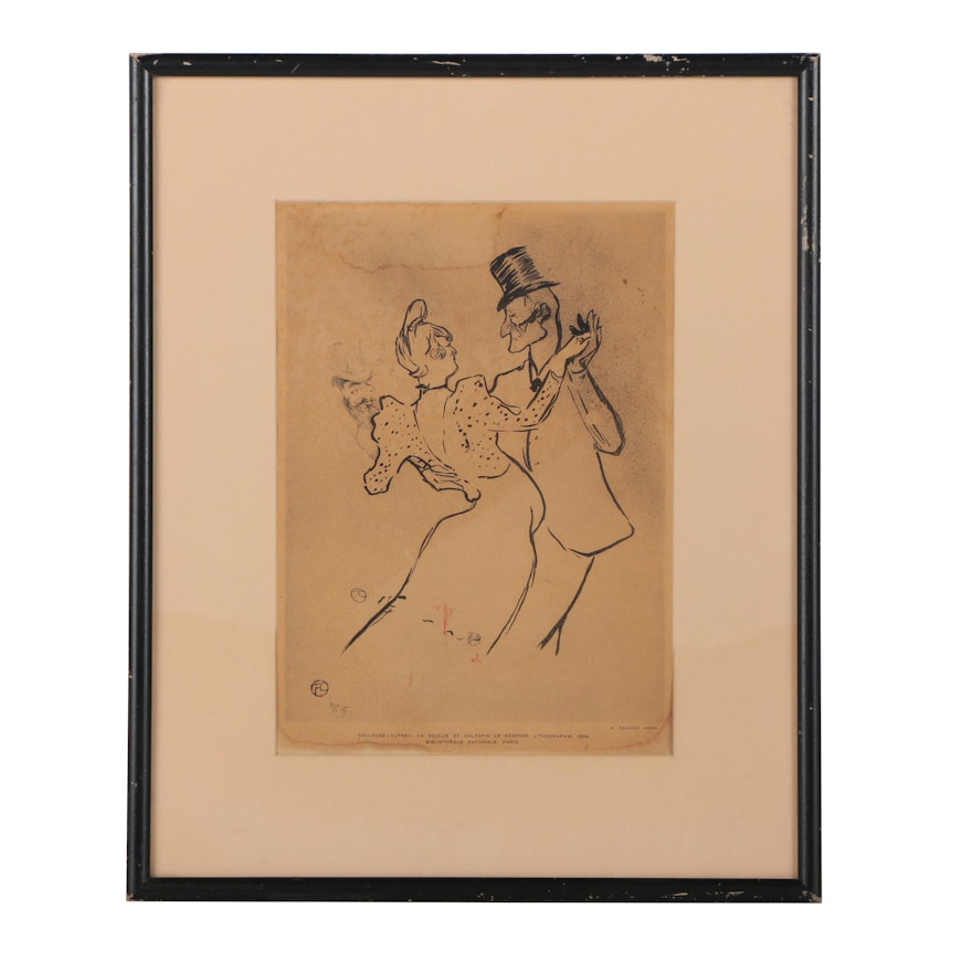 Photolithograph After Henri Toulouse-Lautrec "La Goulue: Valse Pour Piano"