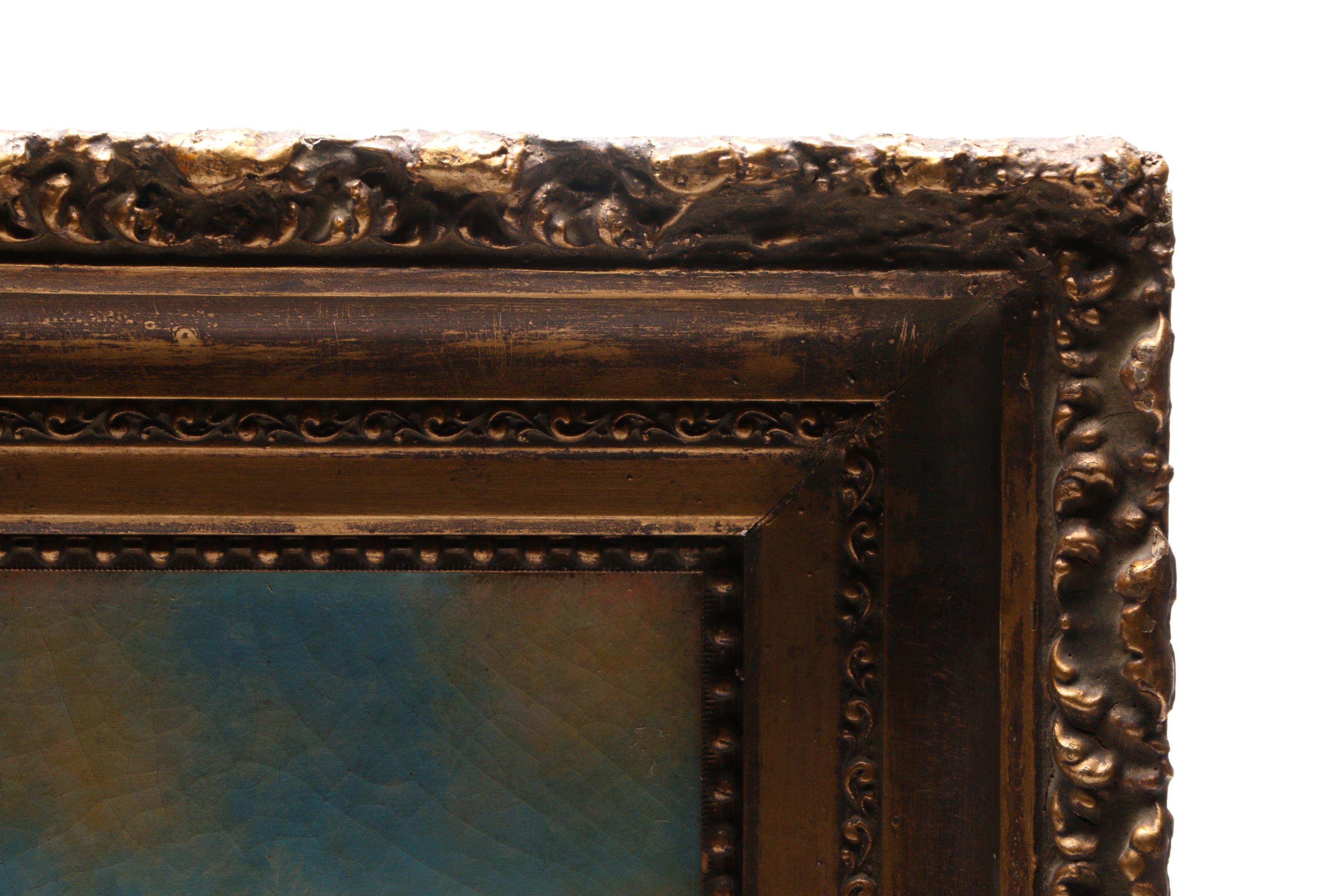 Frank Russell Green Oil Painting on Canvas "Harvest Moon"