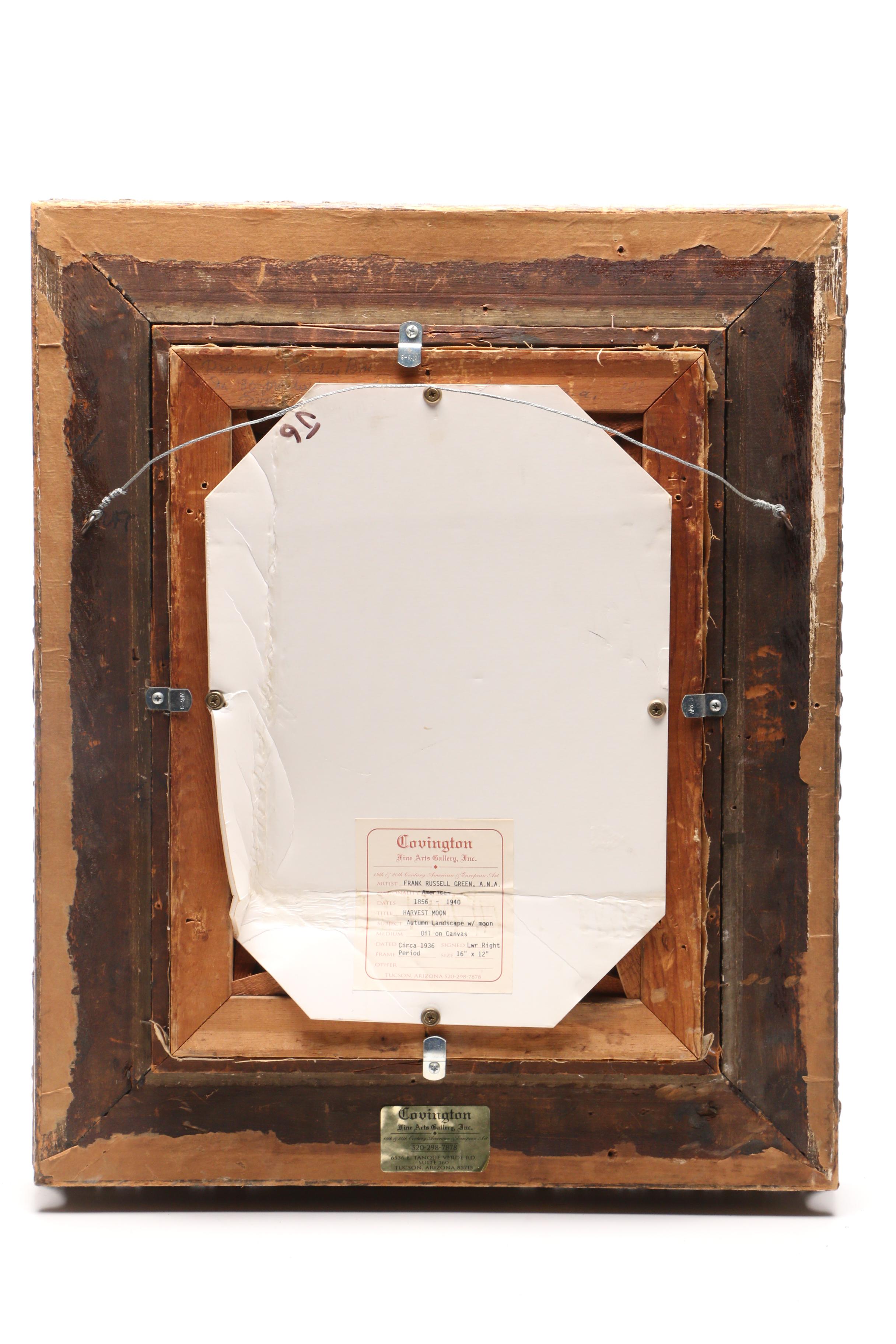 Frank Russell Green Oil Painting on Canvas "Harvest Moon"