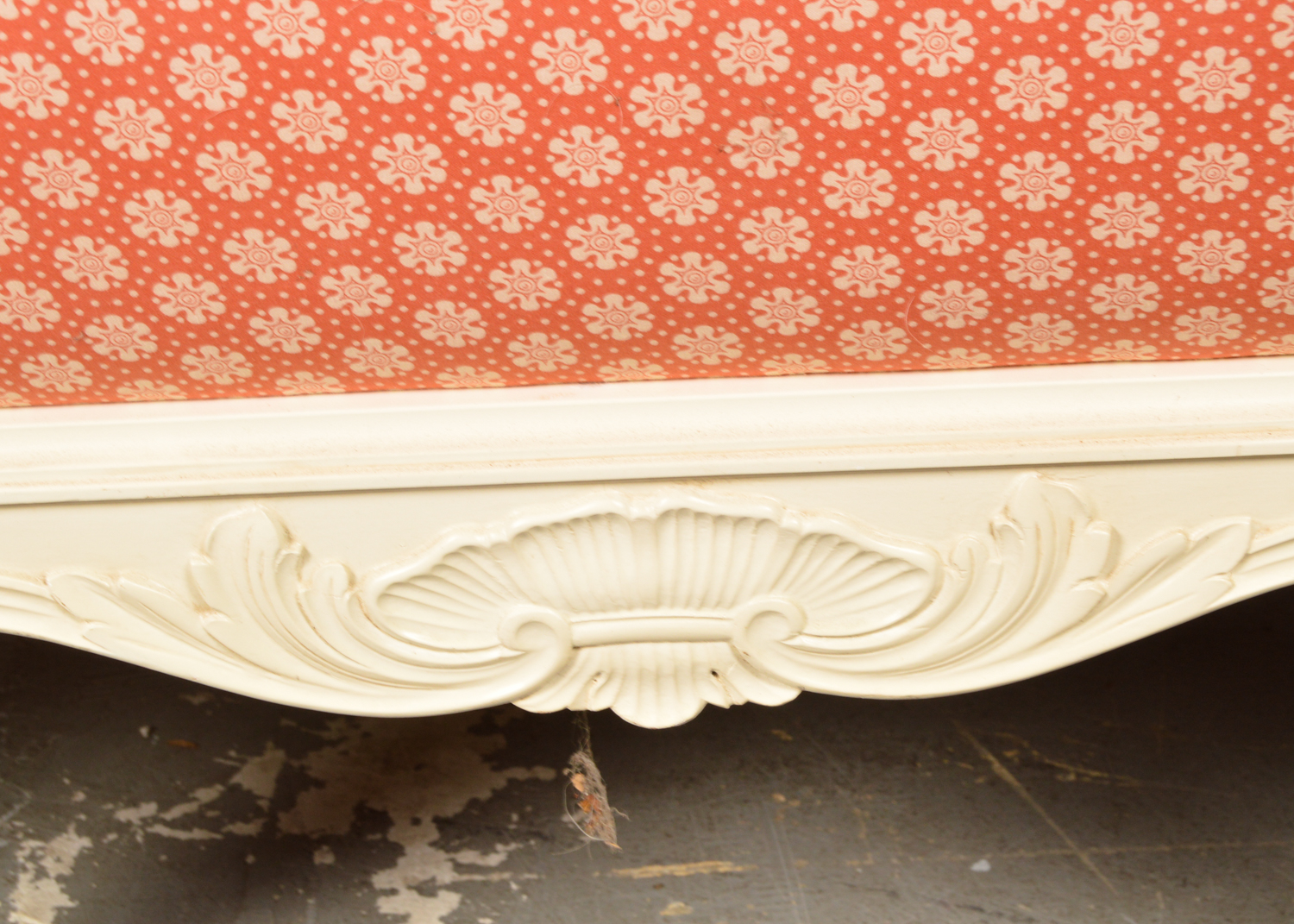 French Provincial Style Painted Wooden Sofa, 20th Century